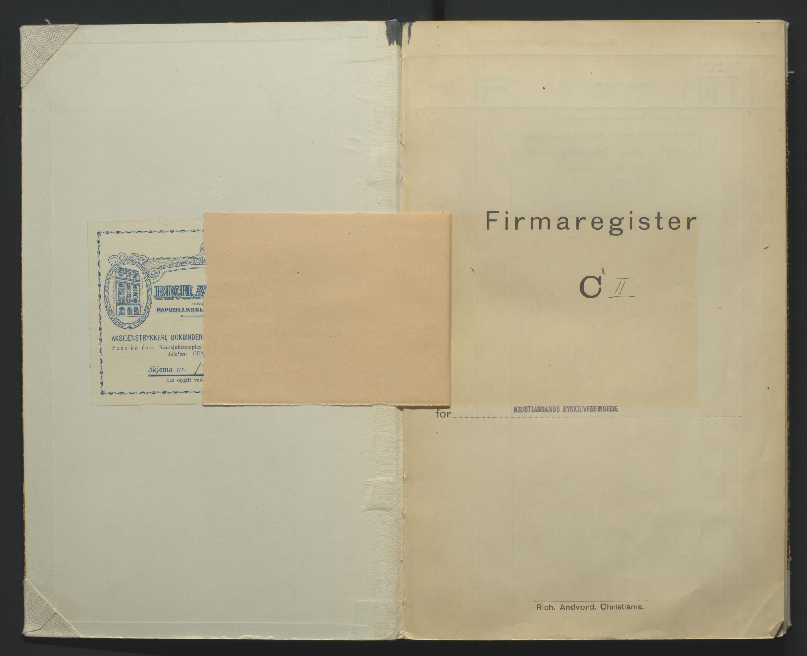 Kristiansand byrett, AV/SAK-1223-0001/K/Kb/L0015: Handelsregister C II, 1934-1943