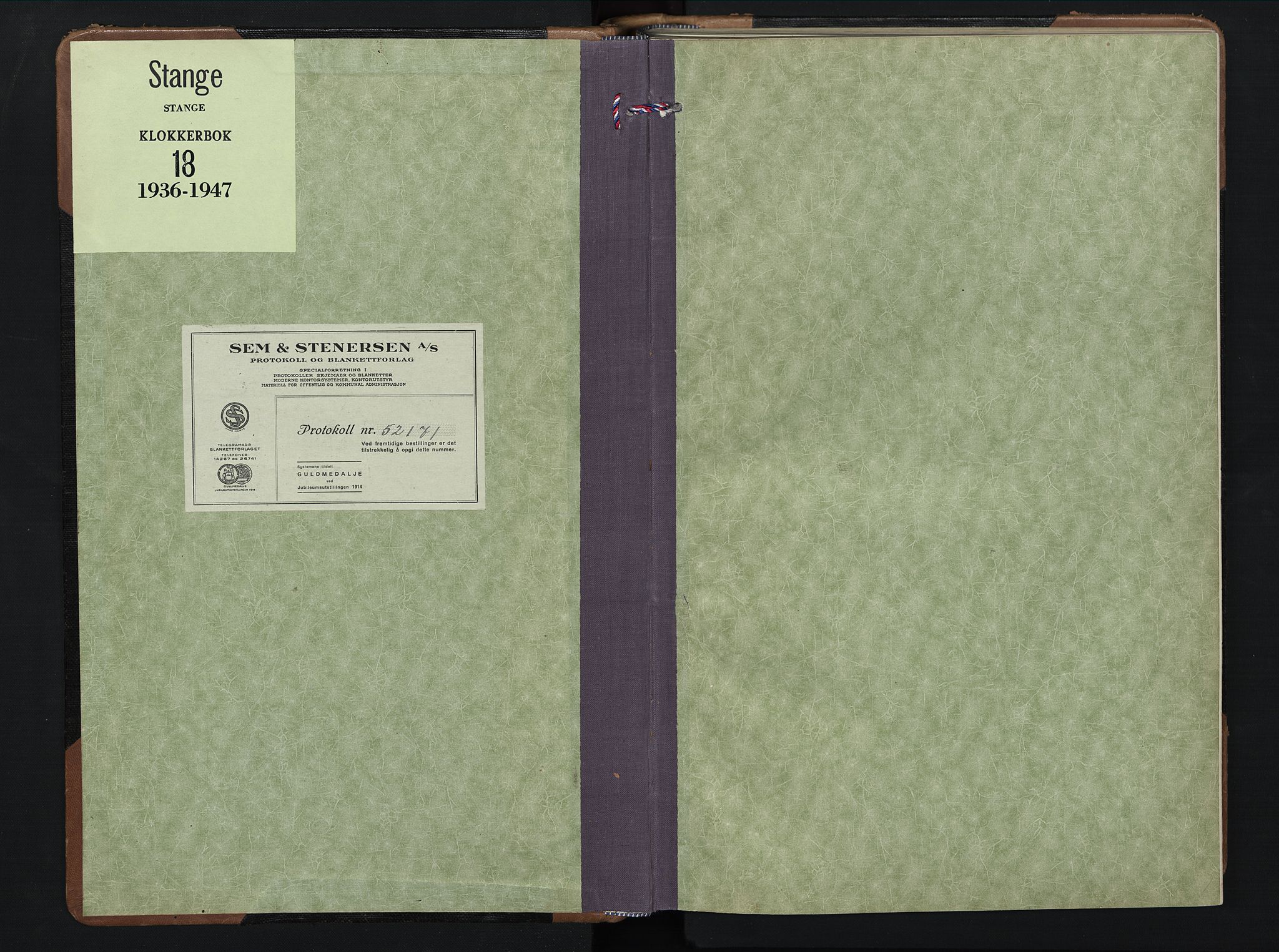 Stange prestekontor, AV/SAH-PREST-002/L/L0020: Parish register (copy) no. 20, 1936-1947
