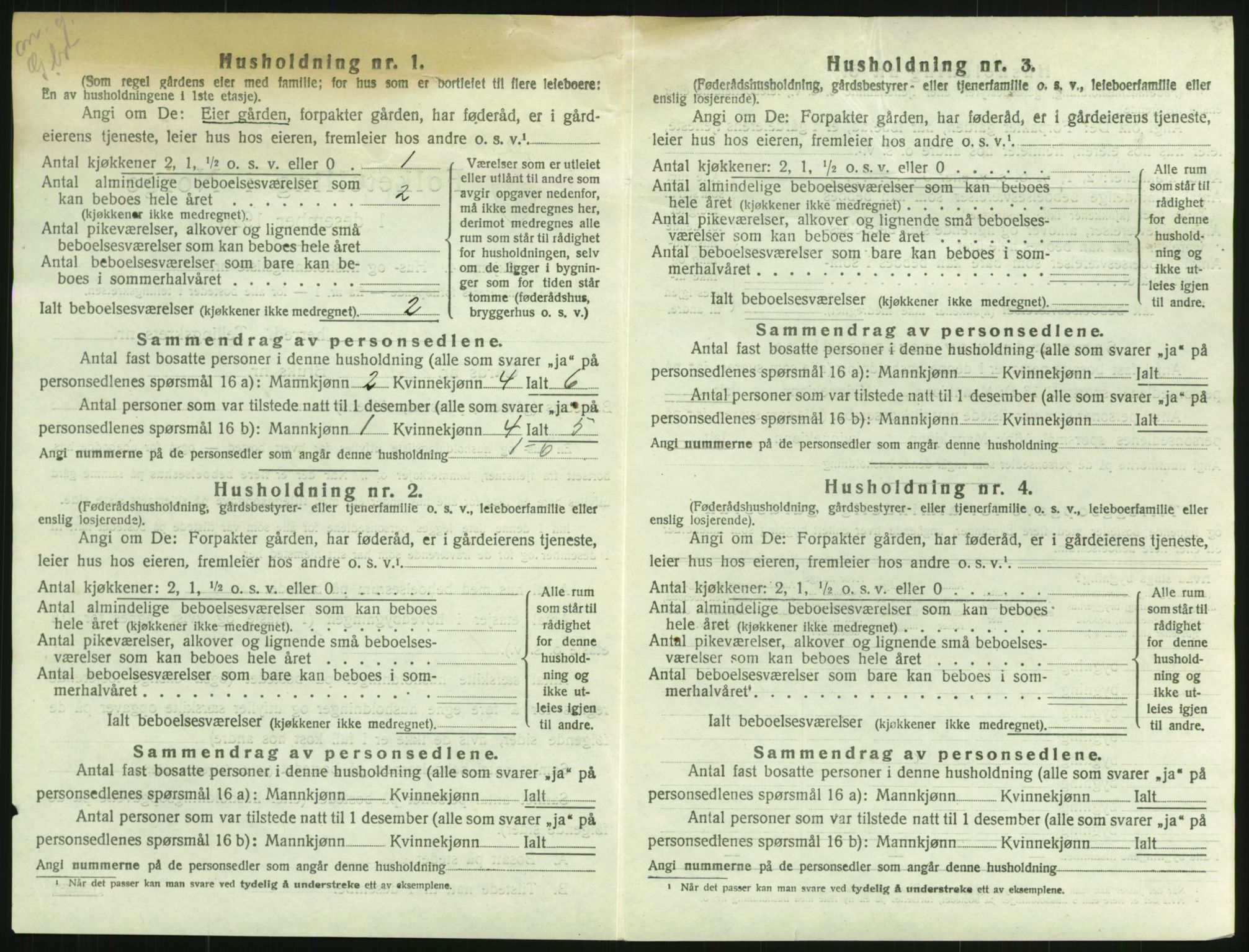 SAH, 1920 census for Elverum, 1920, p. 3771