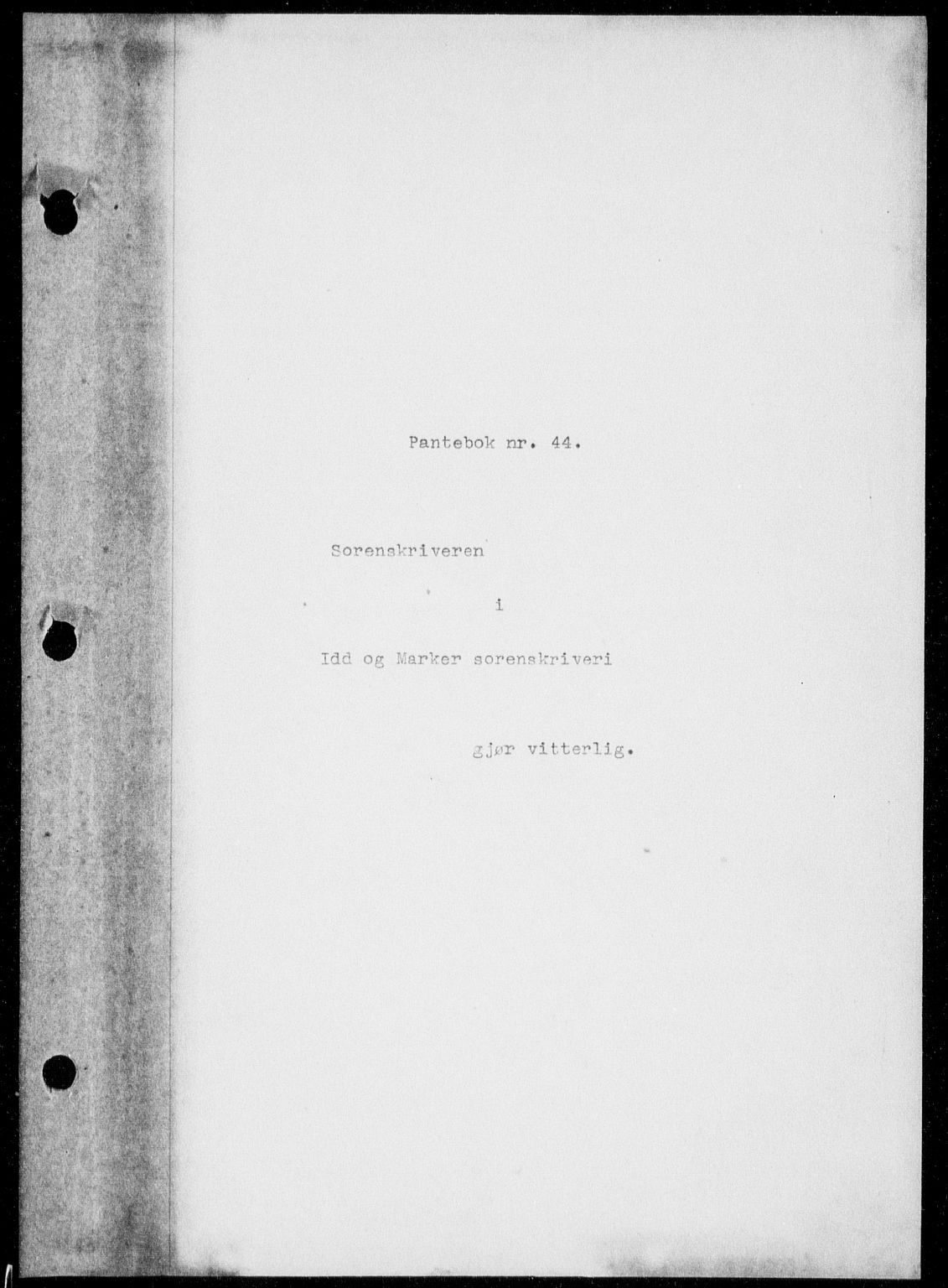 Idd og Marker sorenskriveri, AV/SAO-A-10283/G/Gb/Gba/L0044: Mortgage book no. 44, 1929-1930