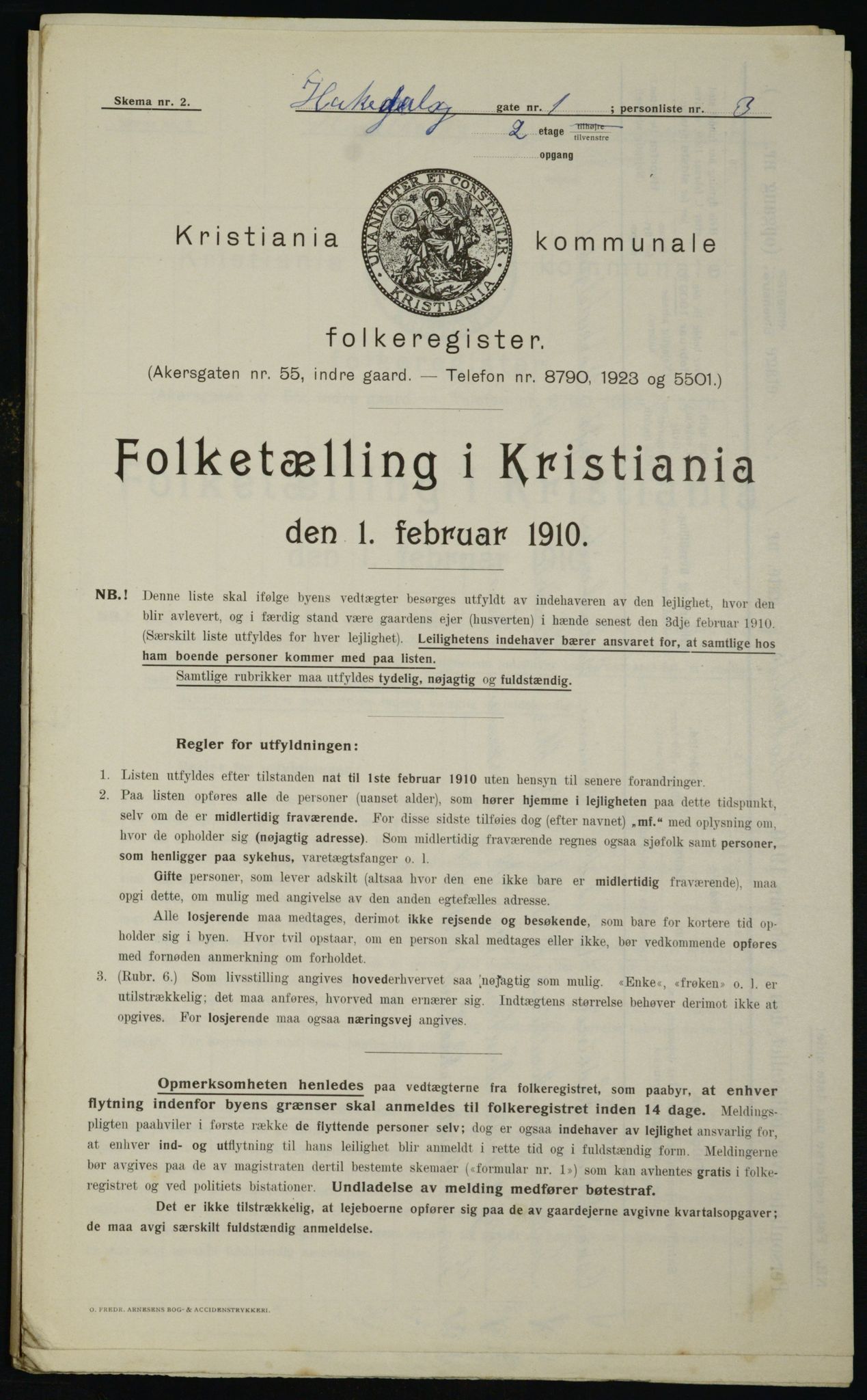 OBA, Municipal Census 1910 for Kristiania, 1910, p. 31931