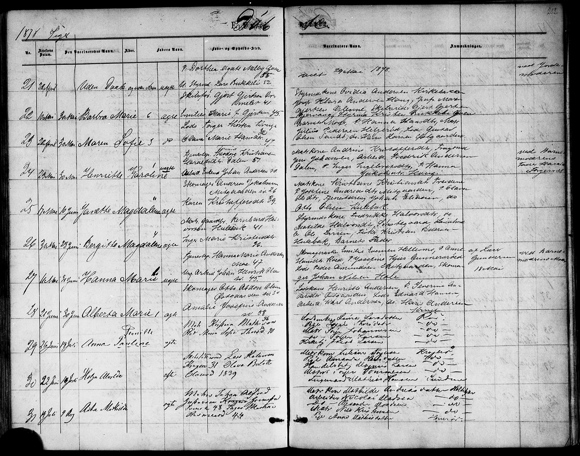 Nøtterøy kirkebøker, AV/SAKO-A-354/F/Fb/L0001: Parish register (official) no. II 1, 1865-1878, p. 252