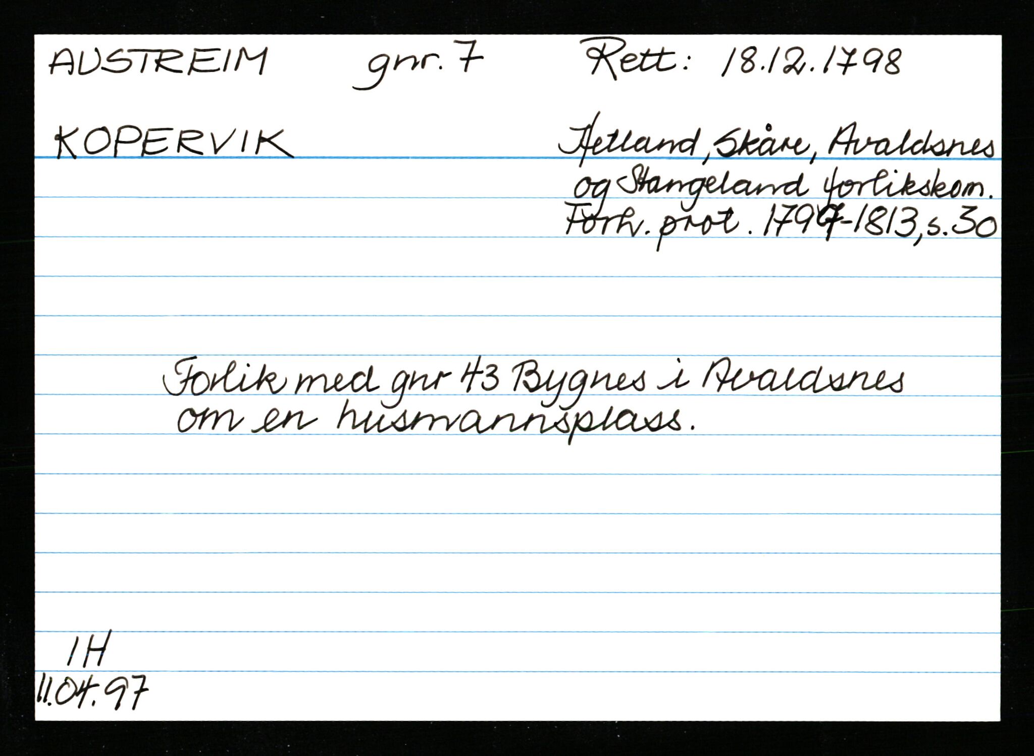 Statsarkivet i Stavanger, AV/SAST-A-101971/03/Y/Ym/L0003: Åstedskort sortert etter gårdsnavn: Austbø - Bandeberg, 1600-1950, p. 212