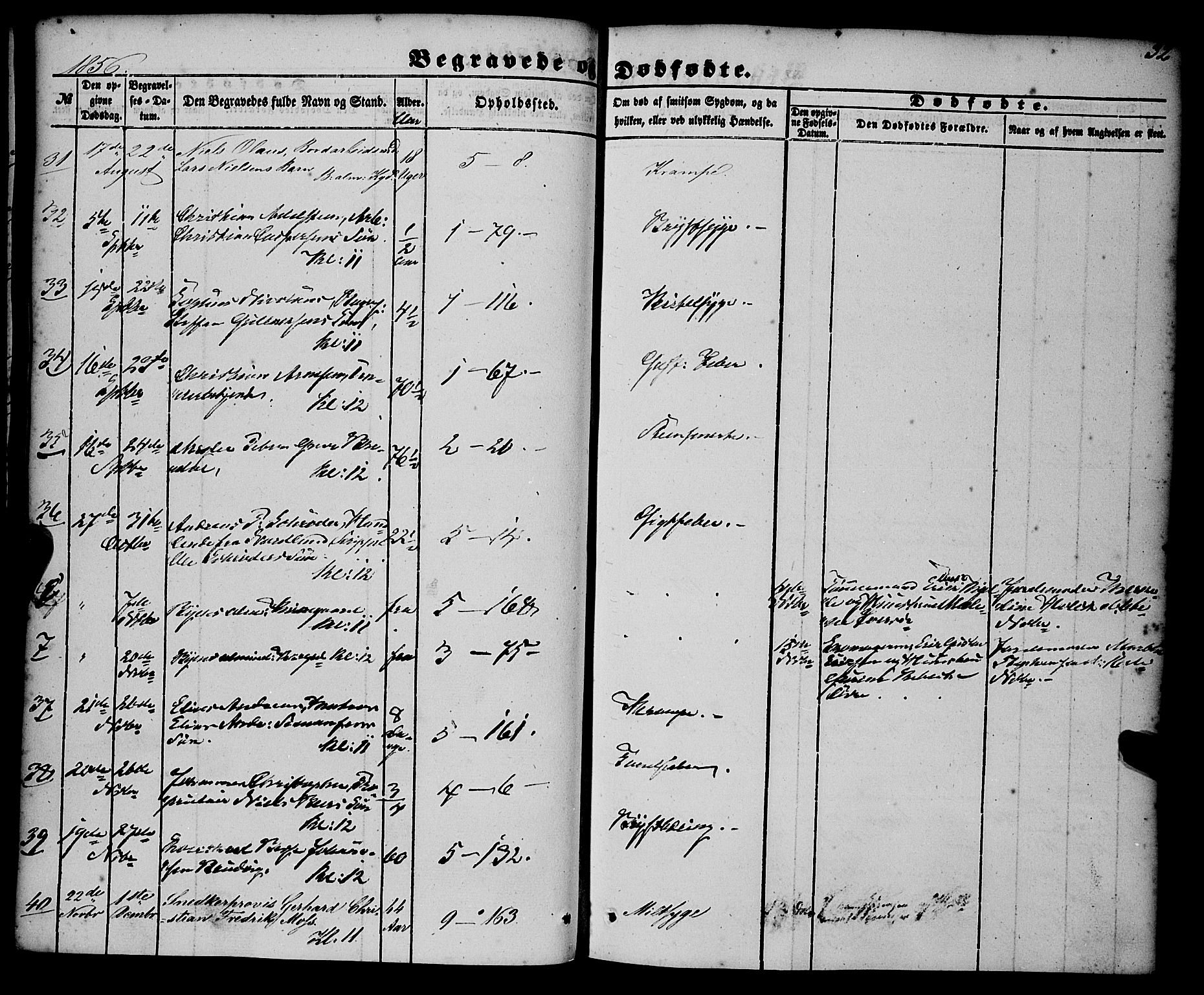 Nykirken Sokneprestembete, AV/SAB-A-77101/H/Haa/L0042: Parish register (official) no. E 2, 1850-1868, p. 32