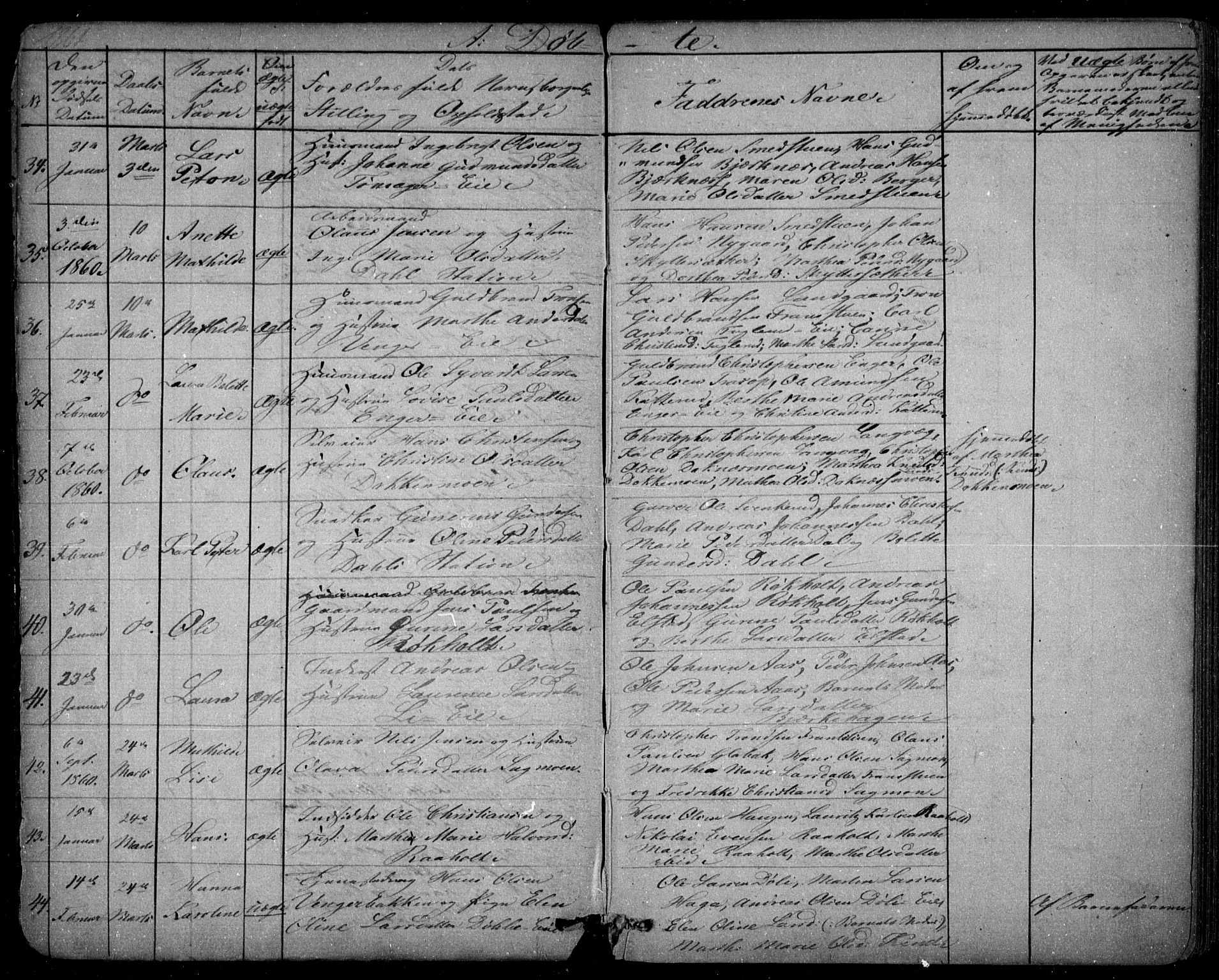 Eidsvoll prestekontor Kirkebøker, AV/SAO-A-10888/G/Ga/L0001: Parish register (copy) no. I 1, 1861-1866, p. 5