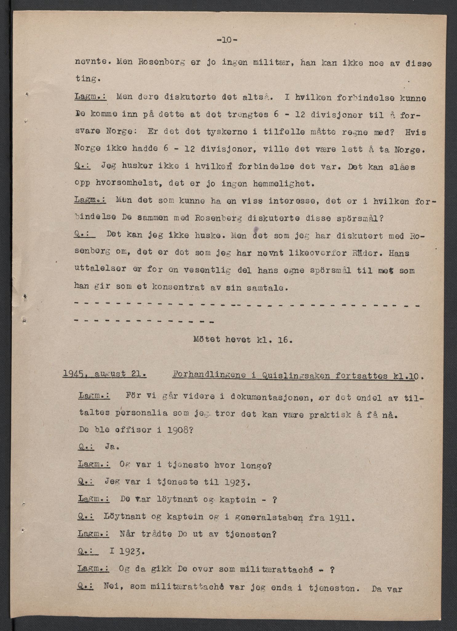 Landssvikarkivet, Oslo politikammer, AV/RA-S-3138-01/D/Da/L0003: Dnr. 29, 1945, p. 3233