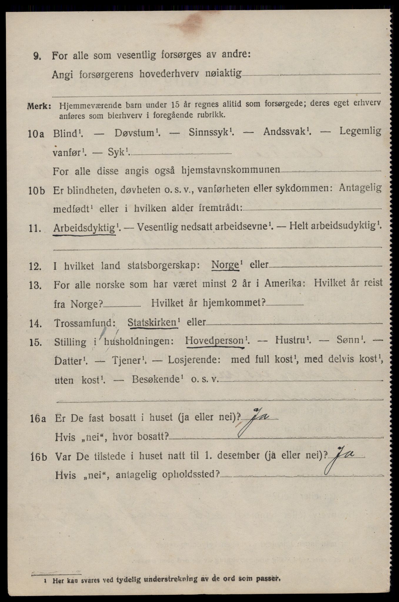 SAST, 1920 census for Åkra, 1920, p. 2961