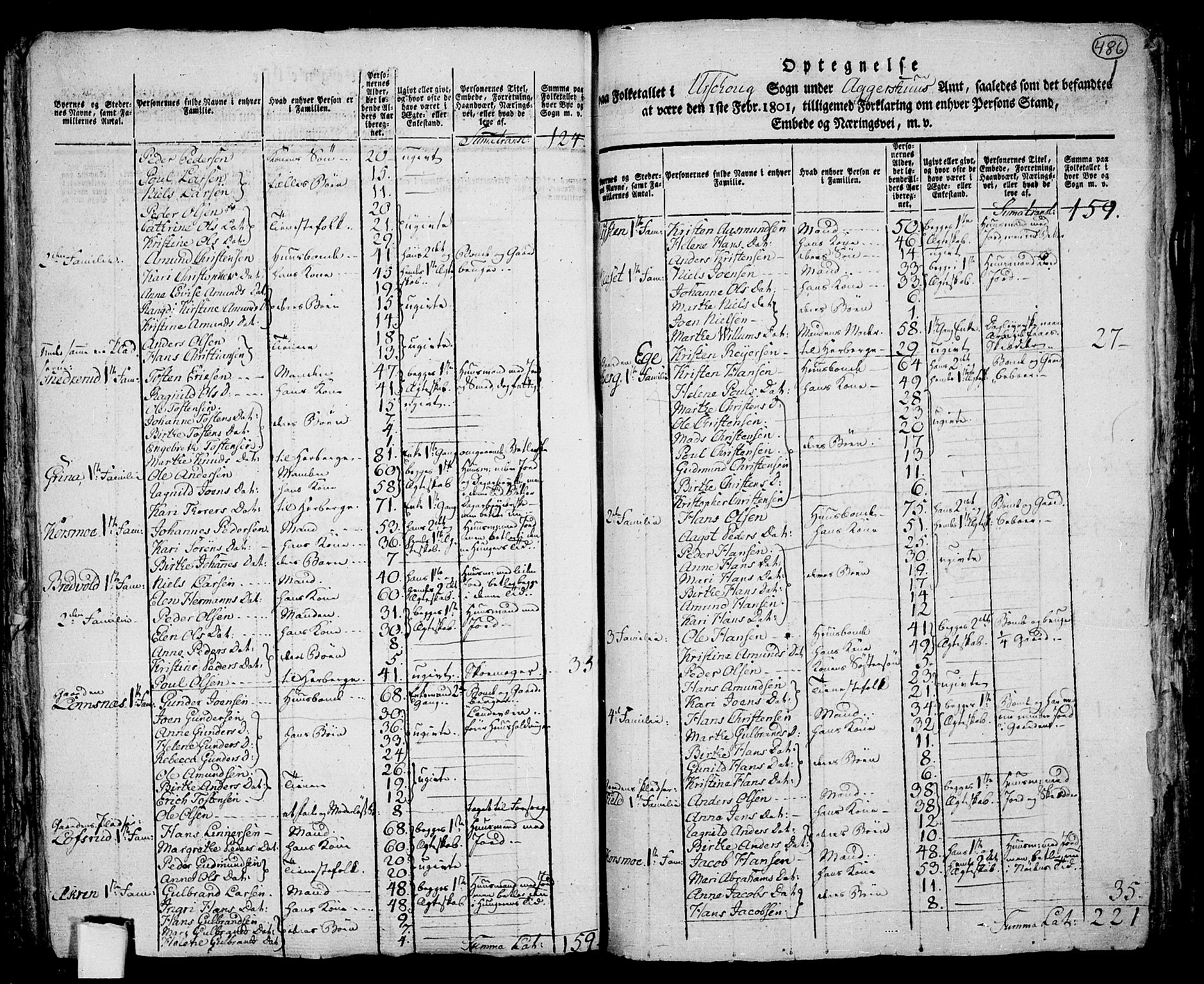 RA, 1801 census for 0224P Aurskog, 1801, p. 485b-486a