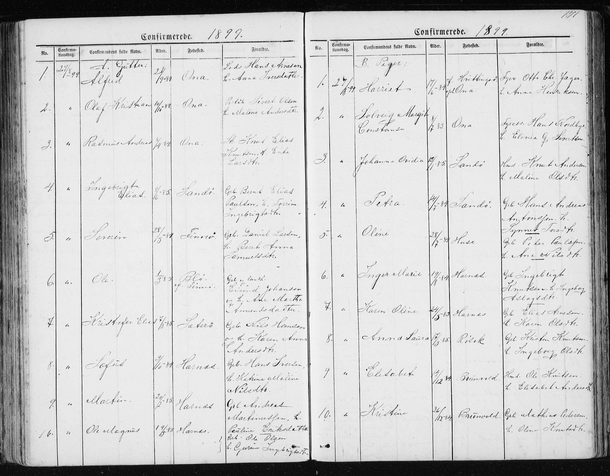 Ministerialprotokoller, klokkerbøker og fødselsregistre - Møre og Romsdal, AV/SAT-A-1454/561/L0732: Parish register (copy) no. 561C02, 1867-1900, p. 171