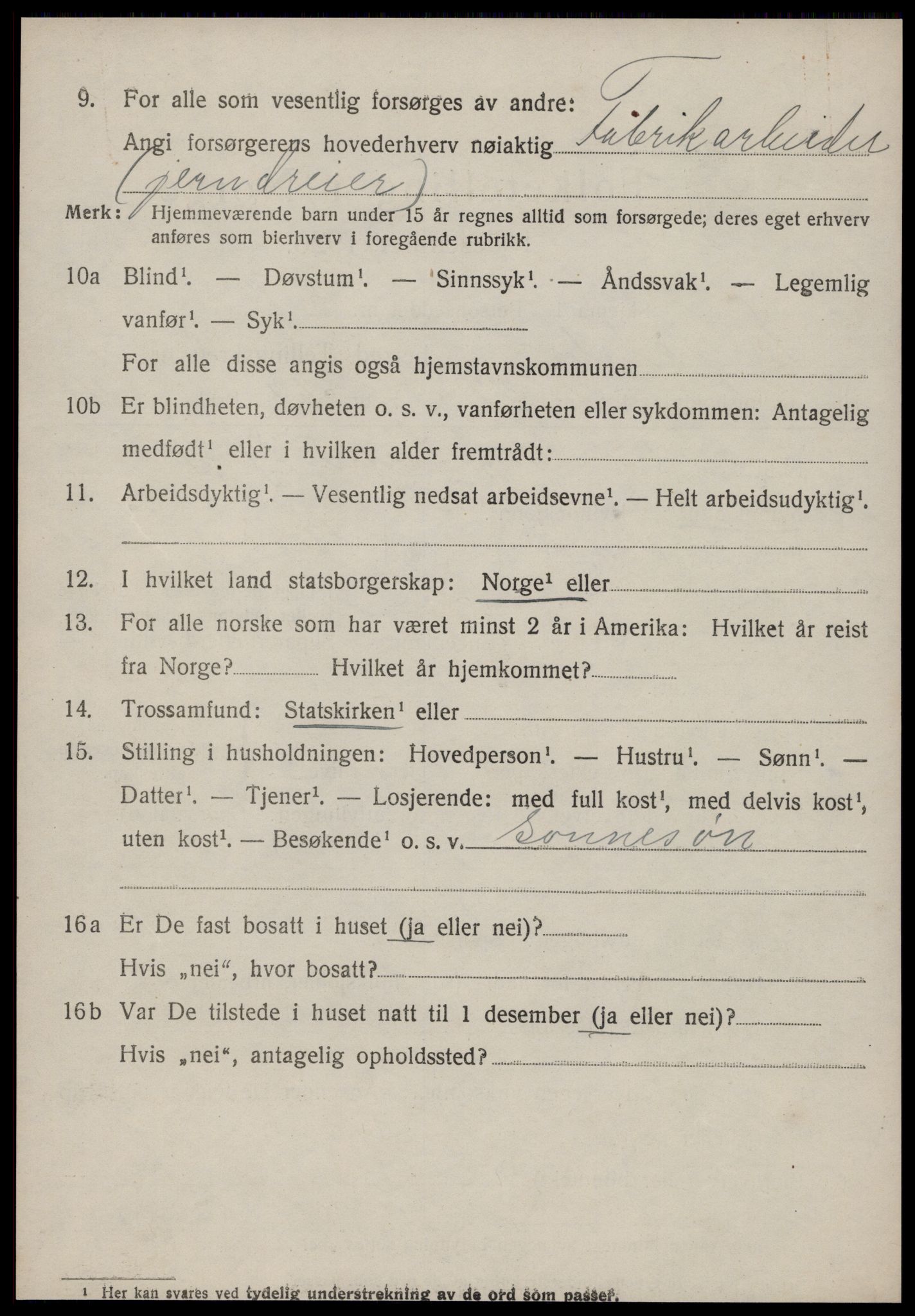 SAT, 1920 census for Surnadal, 1920, p. 4172