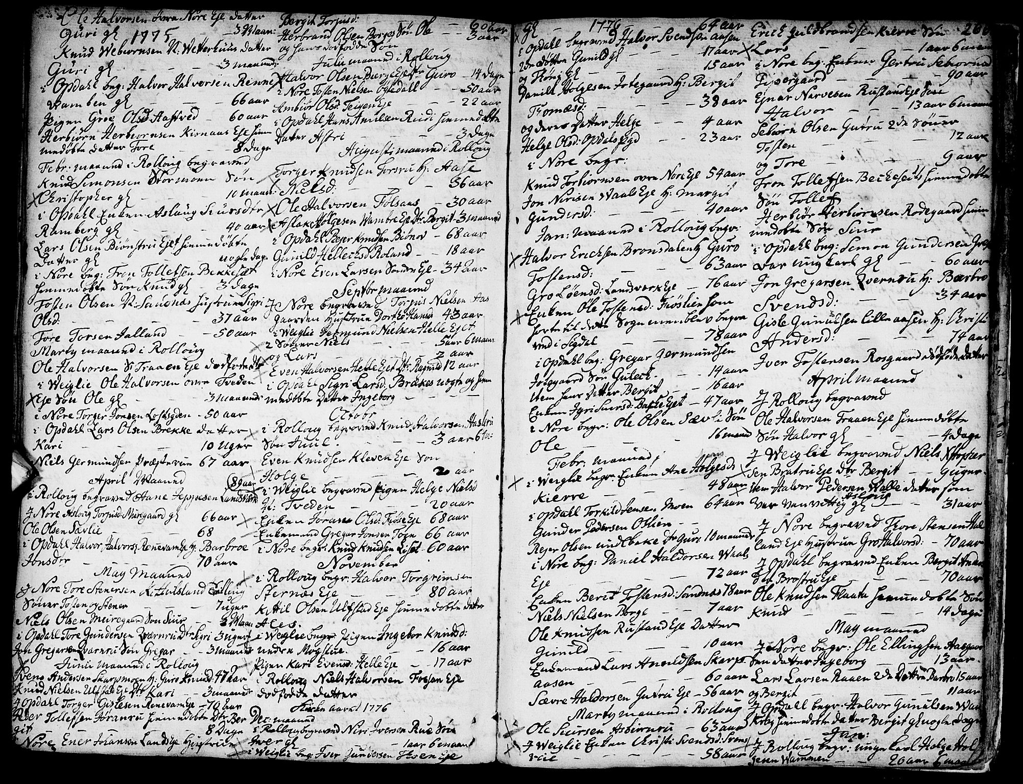 Rollag kirkebøker, SAKO/A-240/F/Fa/L0003: Parish register (official) no. I 3, 1743-1778, p. 266