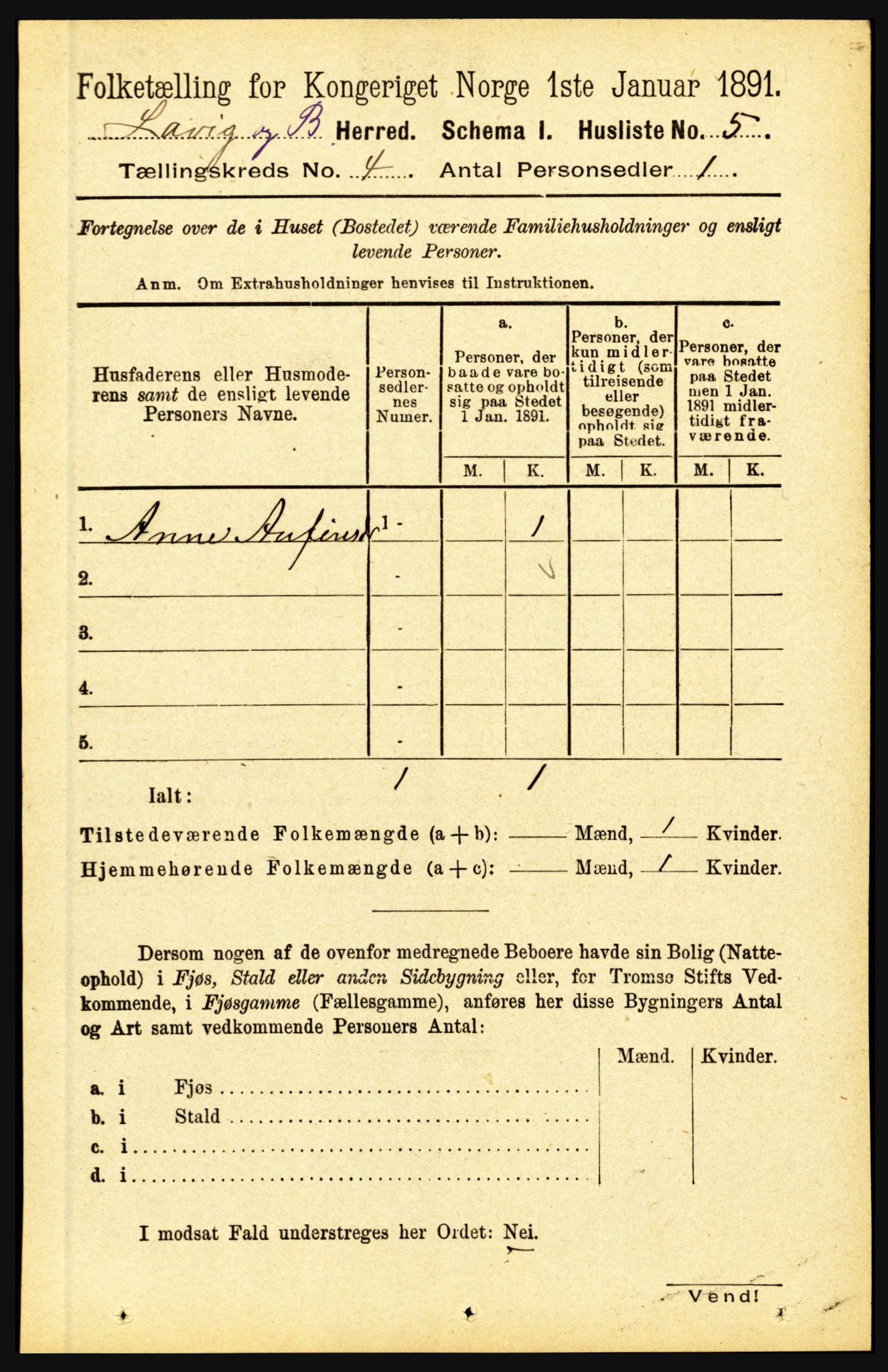RA, 1891 census for 1415 Lavik og Brekke, 1891, p. 759