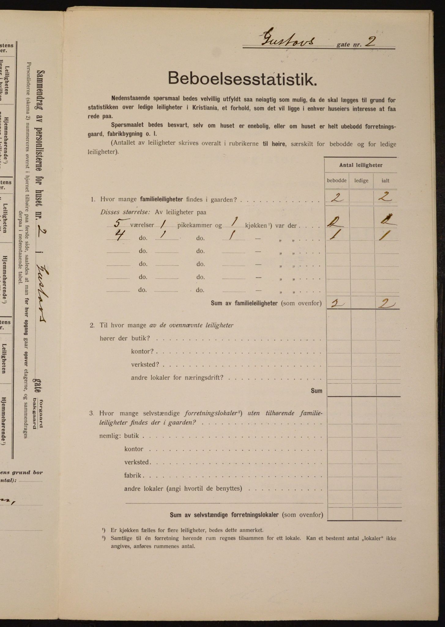 OBA, Municipal Census 1912 for Kristiania, 1912, p. 32453