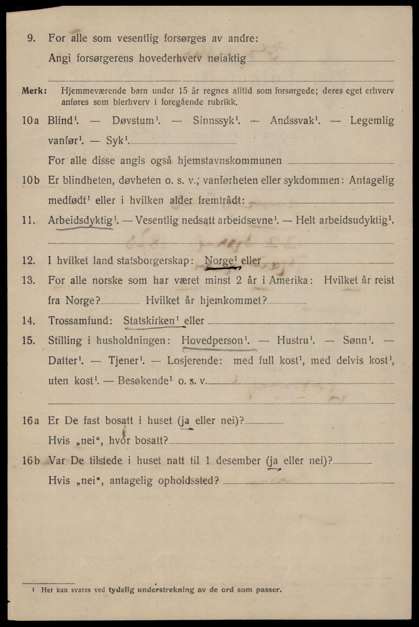 SAT, 1920 census for Trondheim, 1920, p. 78033