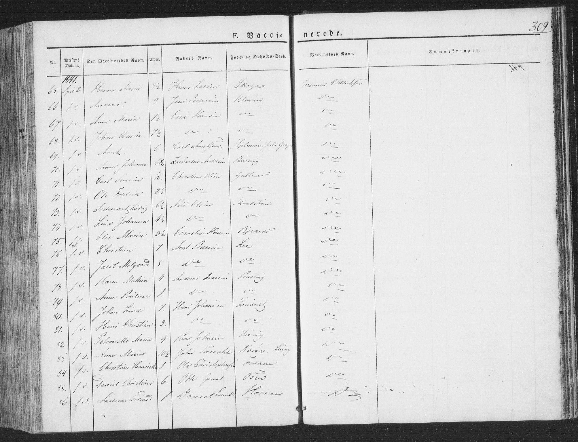 Ministerialprotokoller, klokkerbøker og fødselsregistre - Nord-Trøndelag, AV/SAT-A-1458/780/L0639: Parish register (official) no. 780A04, 1830-1844, p. 309