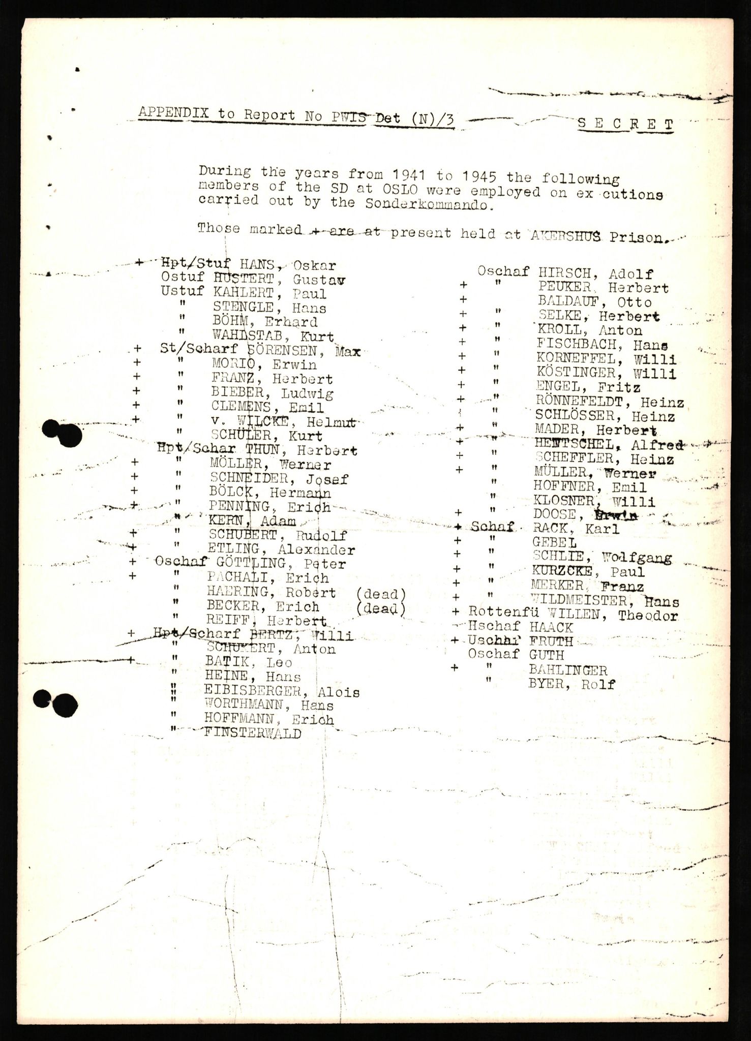 Forsvaret, Forsvarets overkommando II, AV/RA-RAFA-3915/D/Db/L0036: CI Questionaires. Tyske okkupasjonsstyrker i Norge. Tyskere., 1945-1946, p. 23