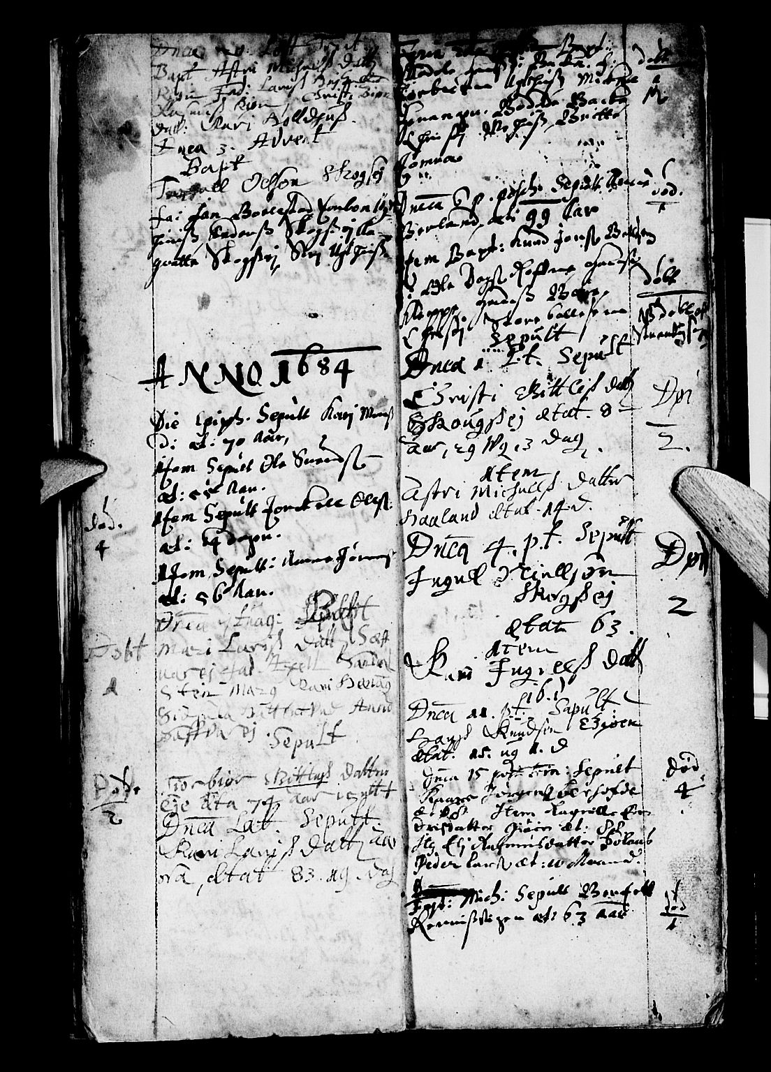 Os sokneprestembete, SAB/A-99929: Parish register (official) no. A 3, 1669-1760, p. 12