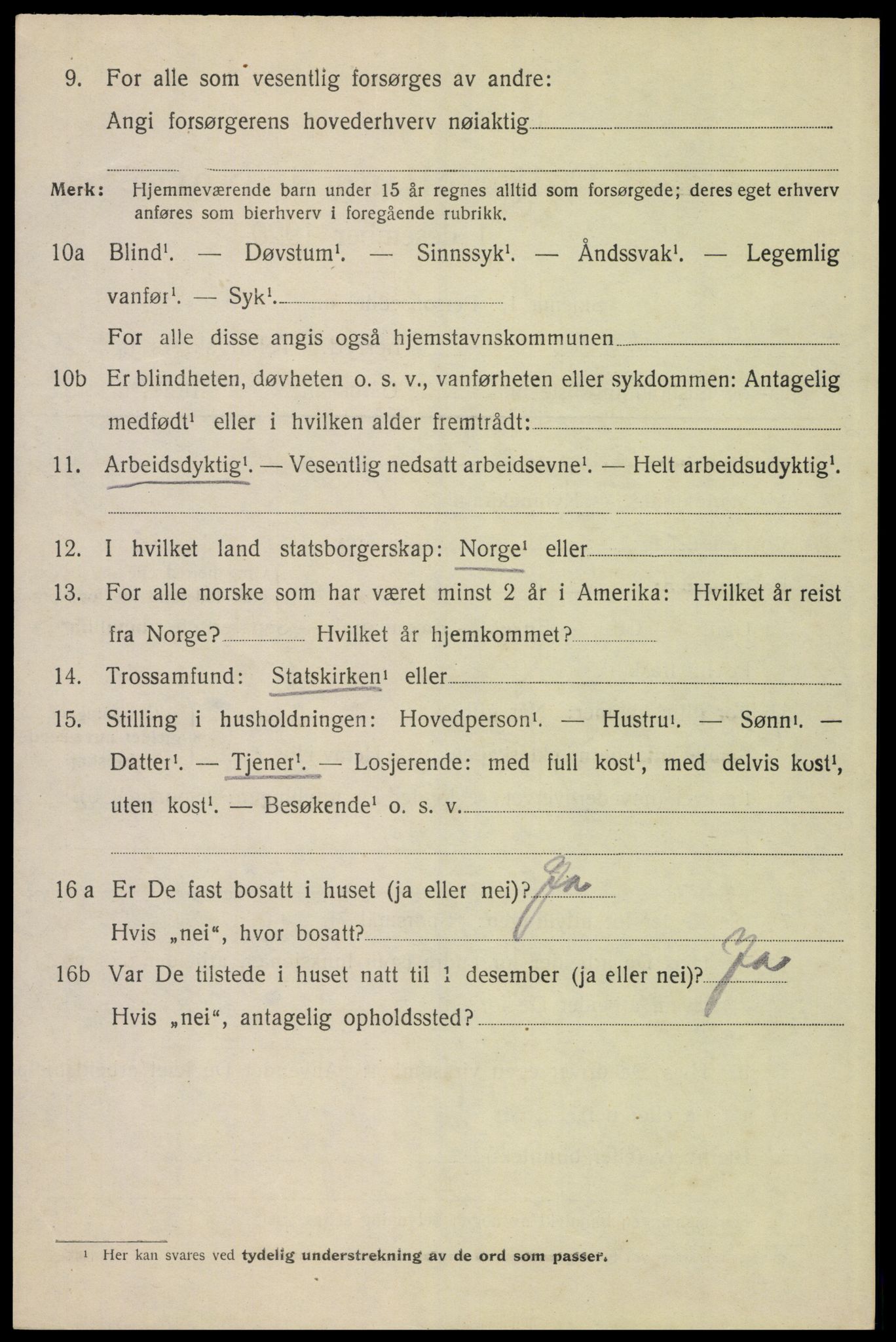 SAH, 1920 census for Elverum, 1920, p. 26837