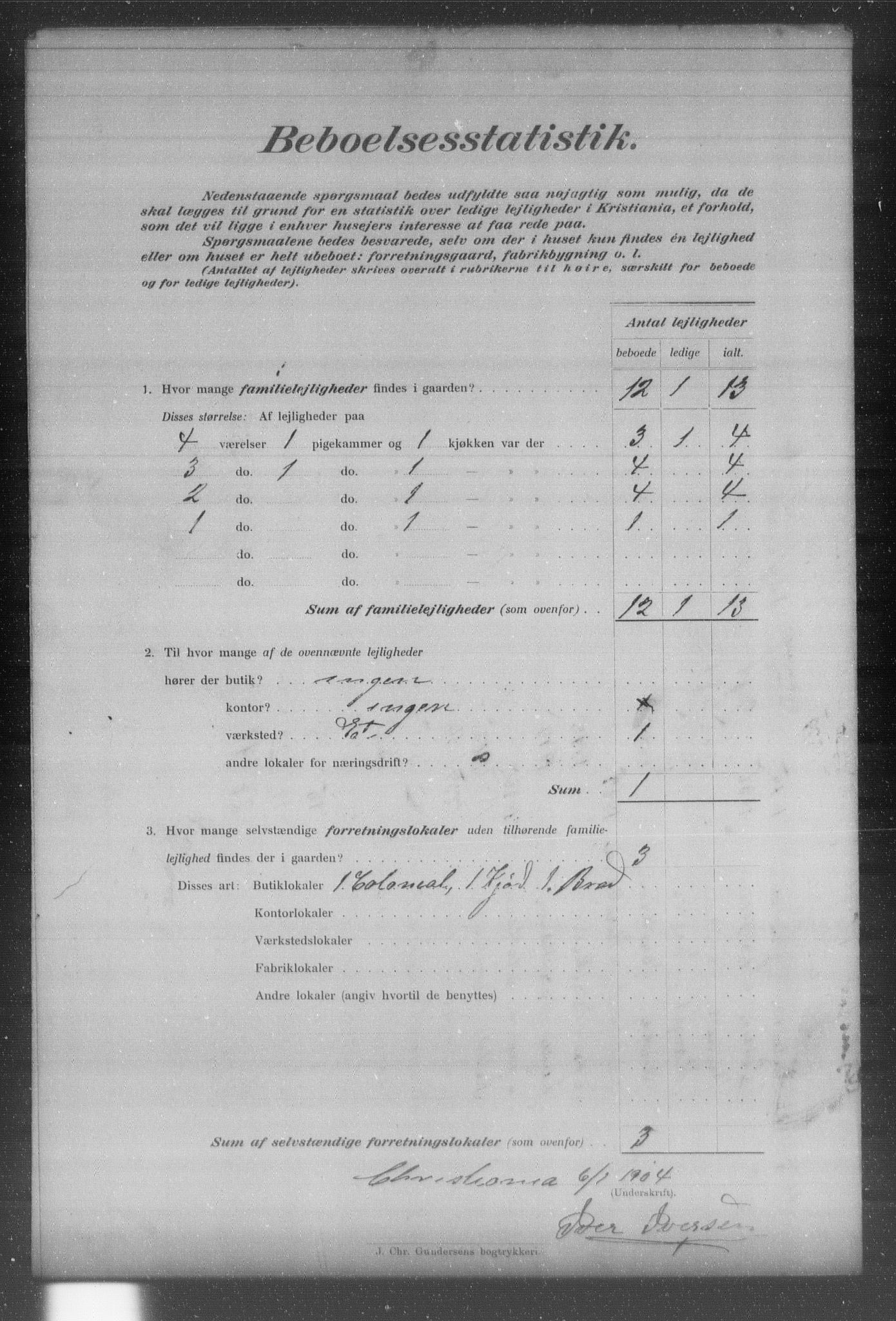 OBA, Municipal Census 1903 for Kristiania, 1903, p. 17837