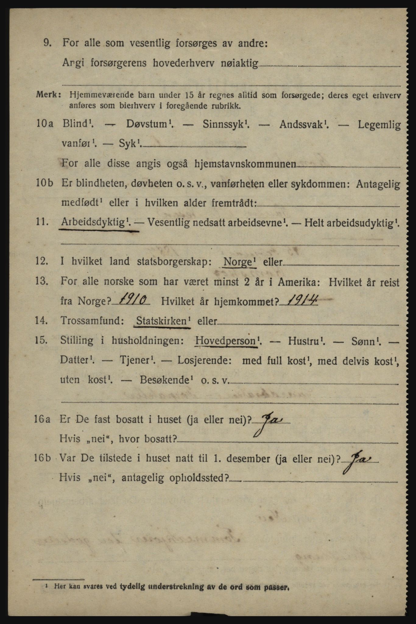 SAO, 1920 census for Rømskog, 1920, p. 991