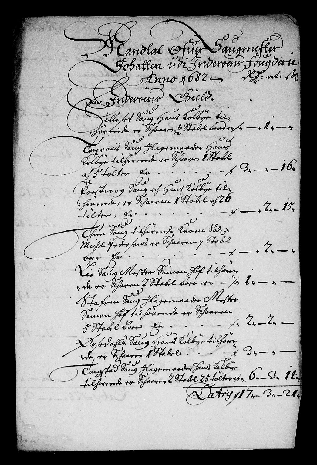 Rentekammeret inntil 1814, Reviderte regnskaper, Stiftamtstueregnskaper, Trondheim stiftamt og Nordland amt, AV/RA-EA-6044/R/Rg/L0067: Trondheim stiftamt og Nordland amt, 1682