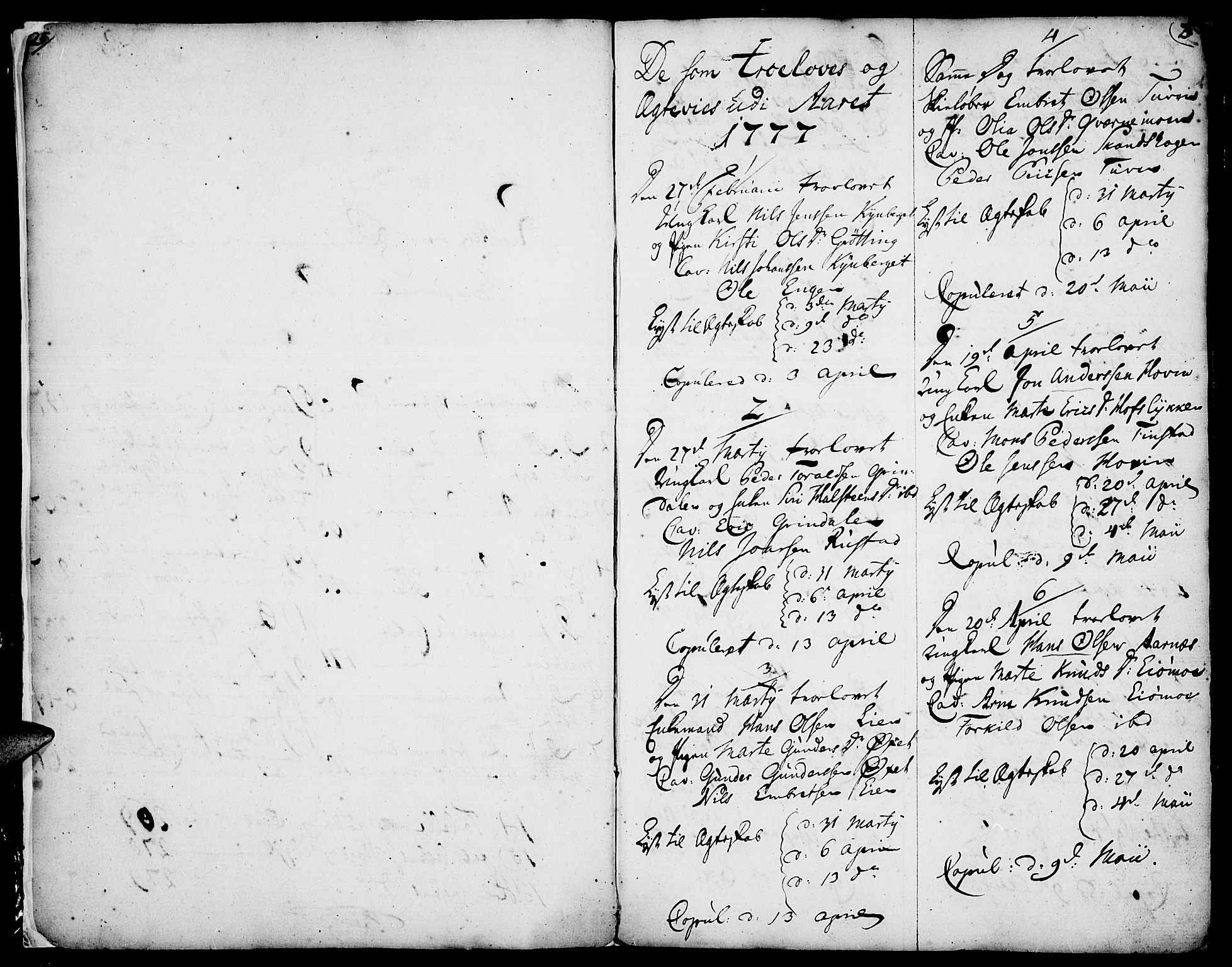 Elverum prestekontor, SAH/PREST-044/H/Ha/Haa/L0005: Parish register (official) no. 5, 1777-1793, p. 2-3