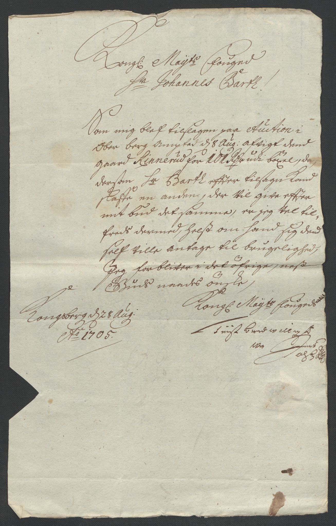 Rentekammeret inntil 1814, Reviderte regnskaper, Fogderegnskap, RA/EA-4092/R24/L1583: Fogderegnskap Numedal og Sandsvær, 1705-1706, p. 34