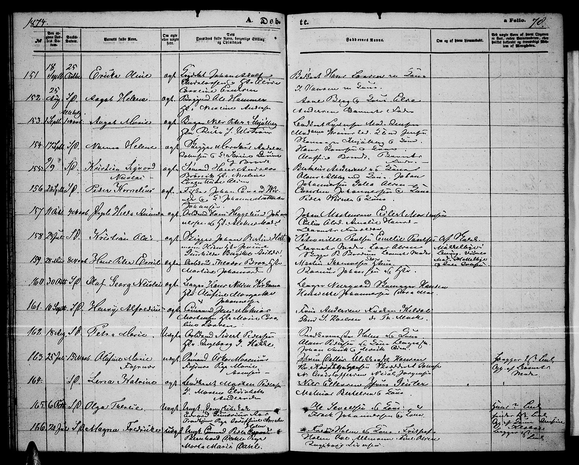 Tromsø sokneprestkontor/stiftsprosti/domprosti, AV/SATØ-S-1343/G/Gb/L0007klokker: Parish register (copy) no. 7, 1867-1875, p. 78