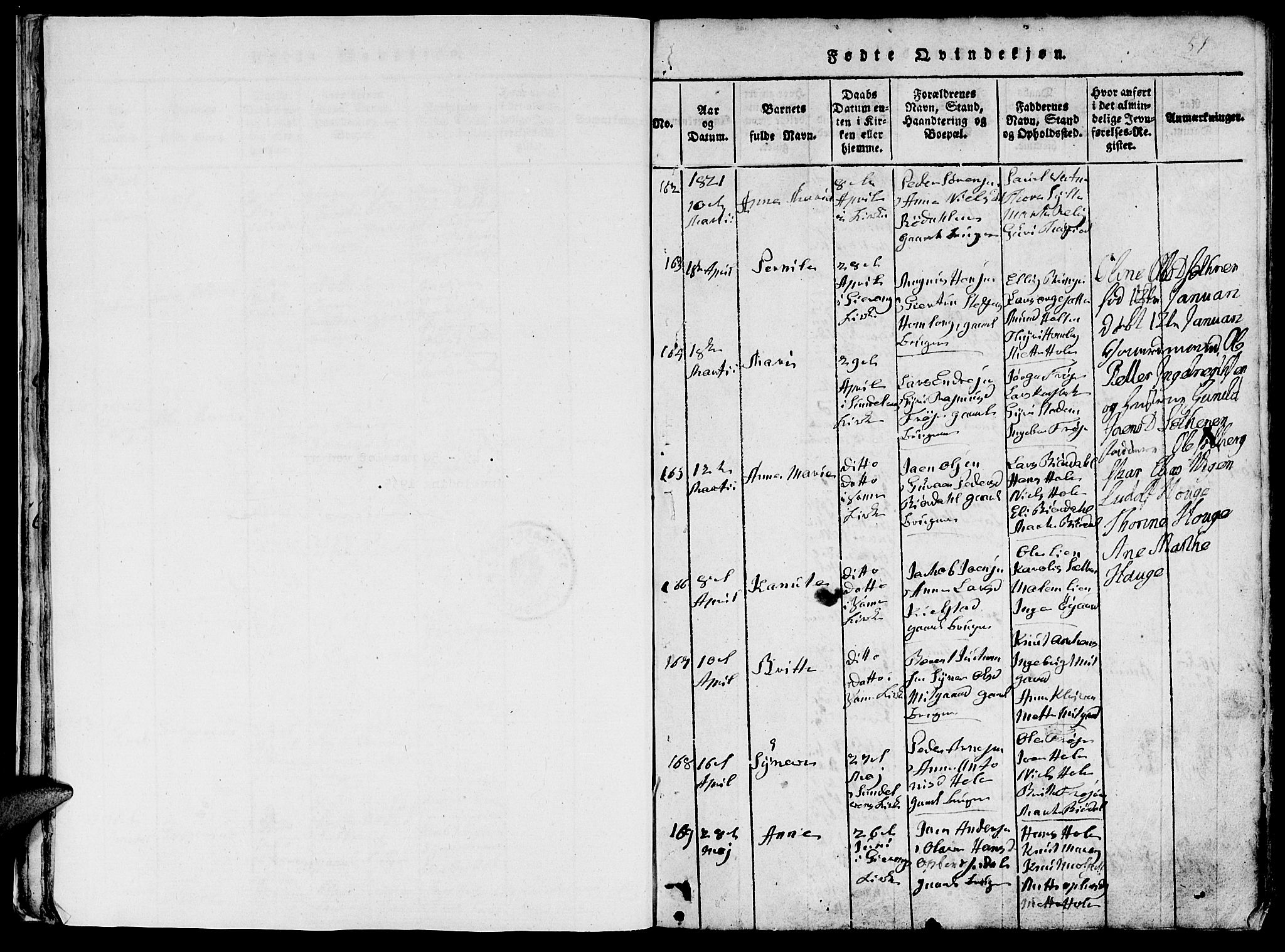 Ministerialprotokoller, klokkerbøker og fødselsregistre - Møre og Romsdal, AV/SAT-A-1454/519/L0260: Parish register (copy) no. 519C01, 1817-1829, p. 50-51