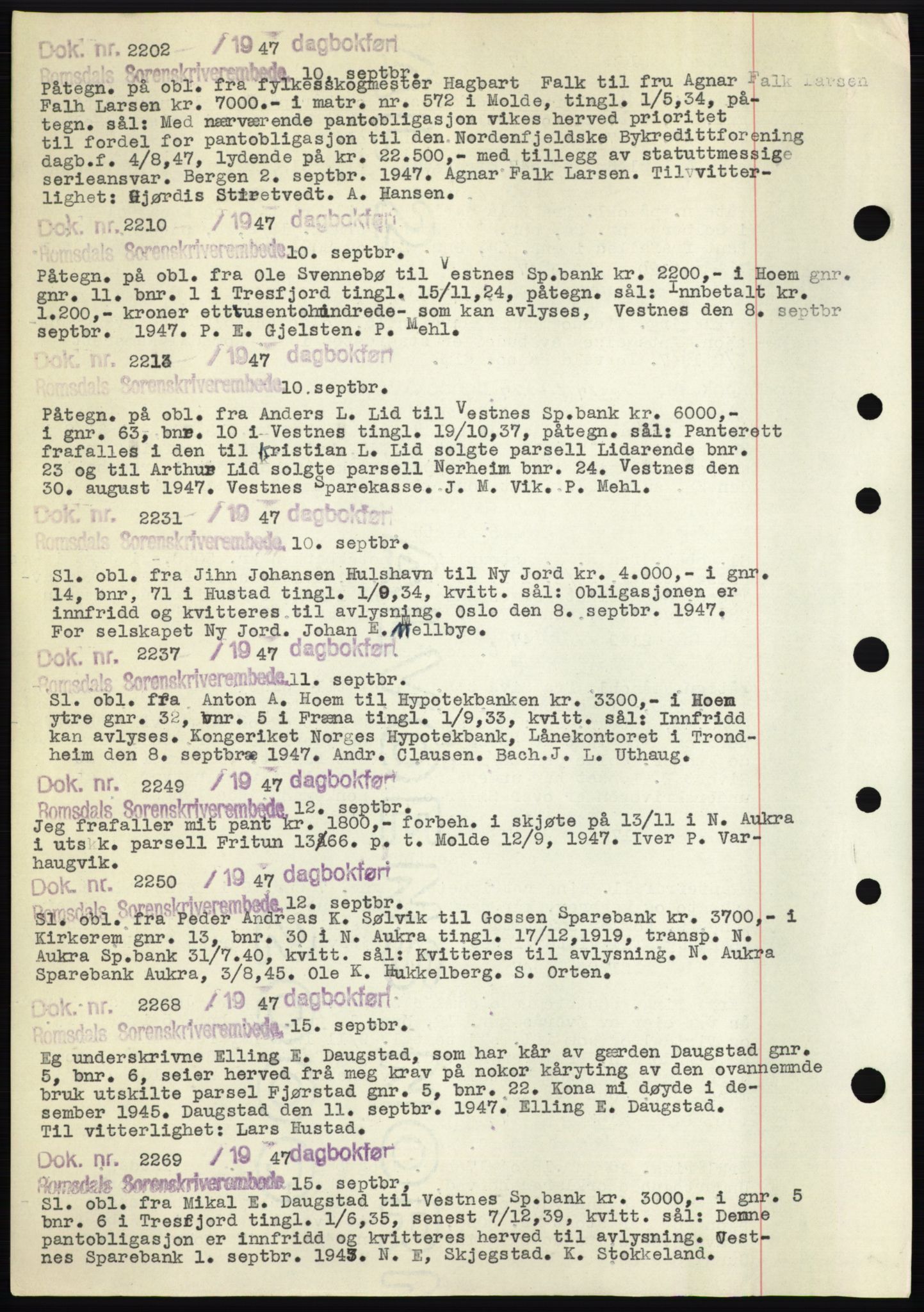 Romsdal sorenskriveri, AV/SAT-A-4149/1/2/2C: Mortgage book no. C1b, 1946-1949, Deed date: 10.09.1947