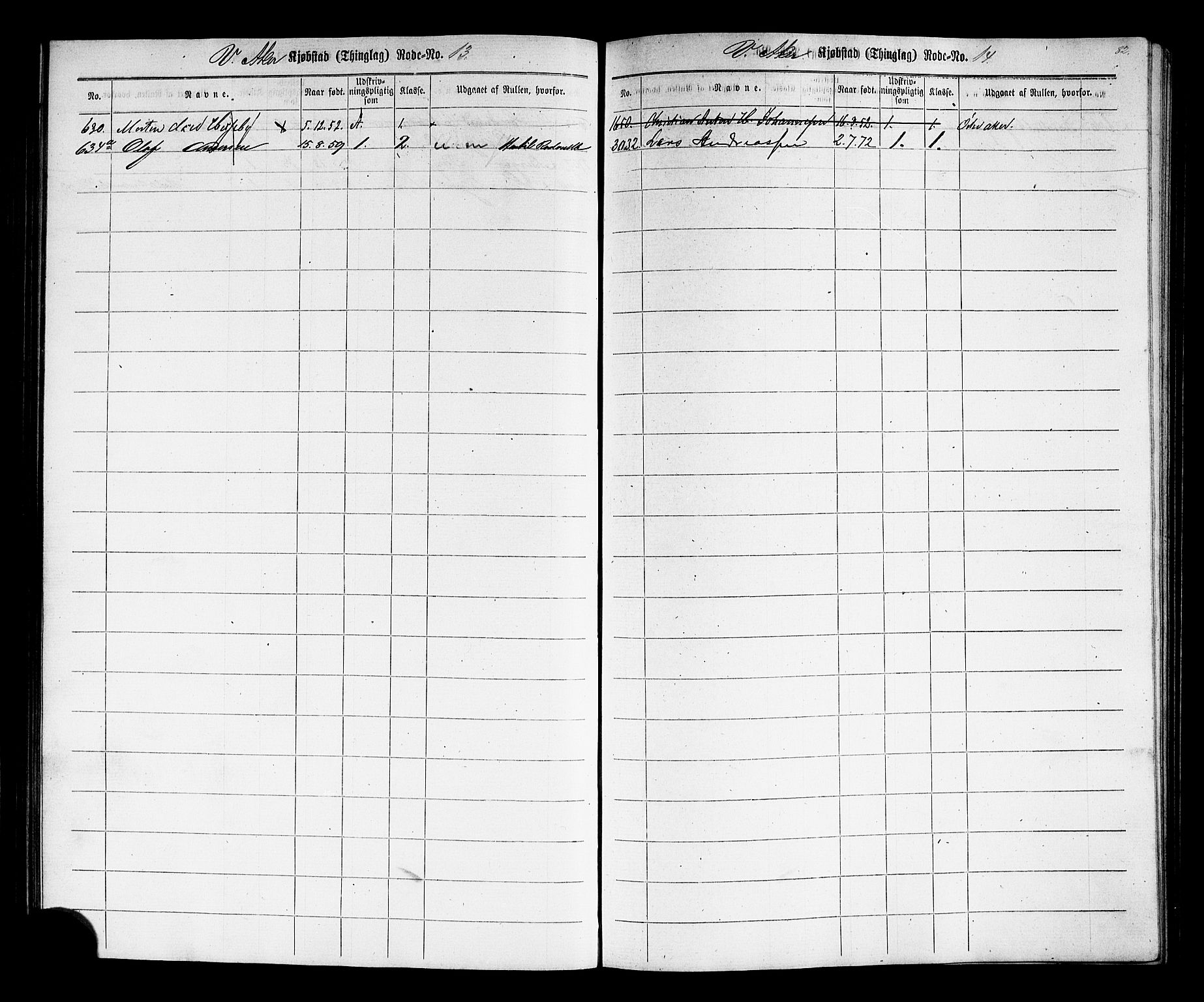 Oslo mønstringskontor, AV/SAO-A-10569g/F/Fc/Fcc/L0001: Utskrivningsregisterrulle, 1860, p. 85