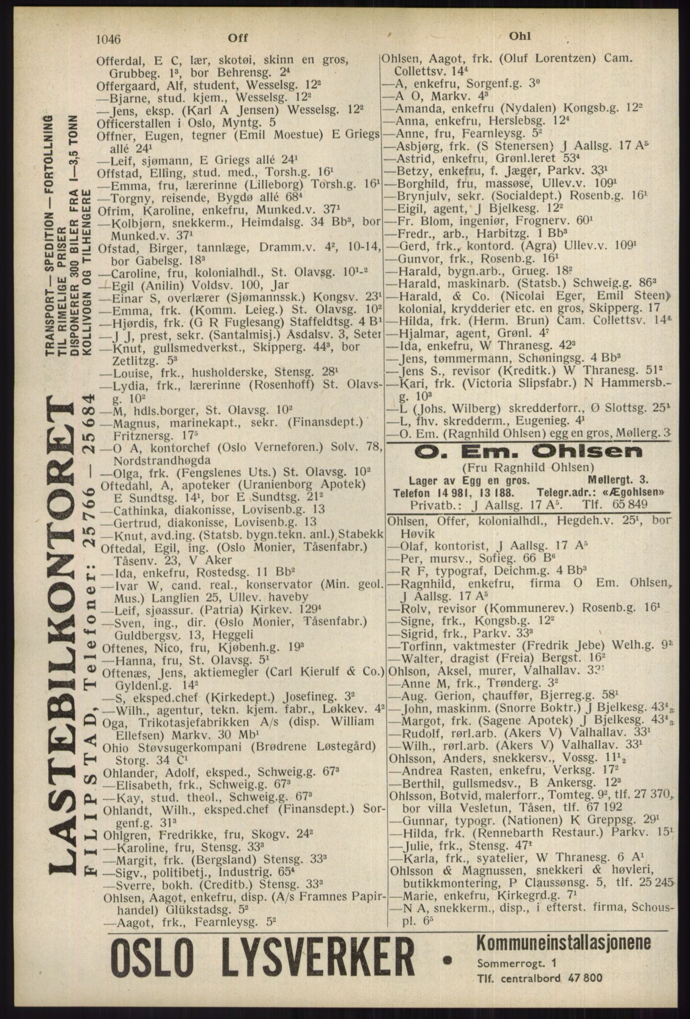 Kristiania/Oslo adressebok, PUBL/-, 1934, p. 1046