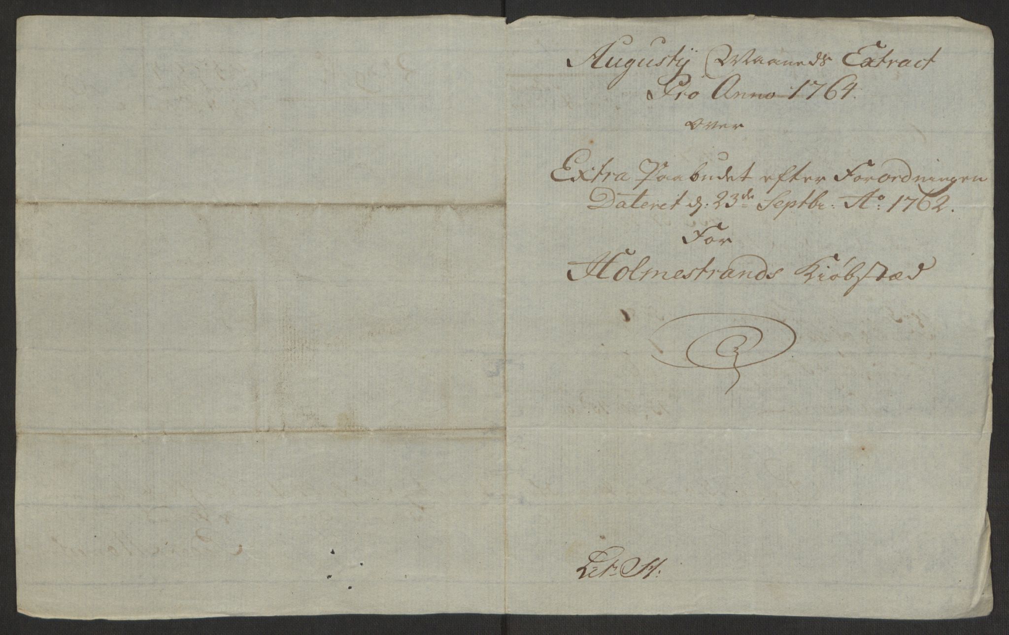 Rentekammeret inntil 1814, Reviderte regnskaper, Byregnskaper, AV/RA-EA-4066/R/Rh/L0163/0001: [H4] Kontribusjonsregnskap / Ekstraskatt, Holmestrand, 1762-1772, p. 160