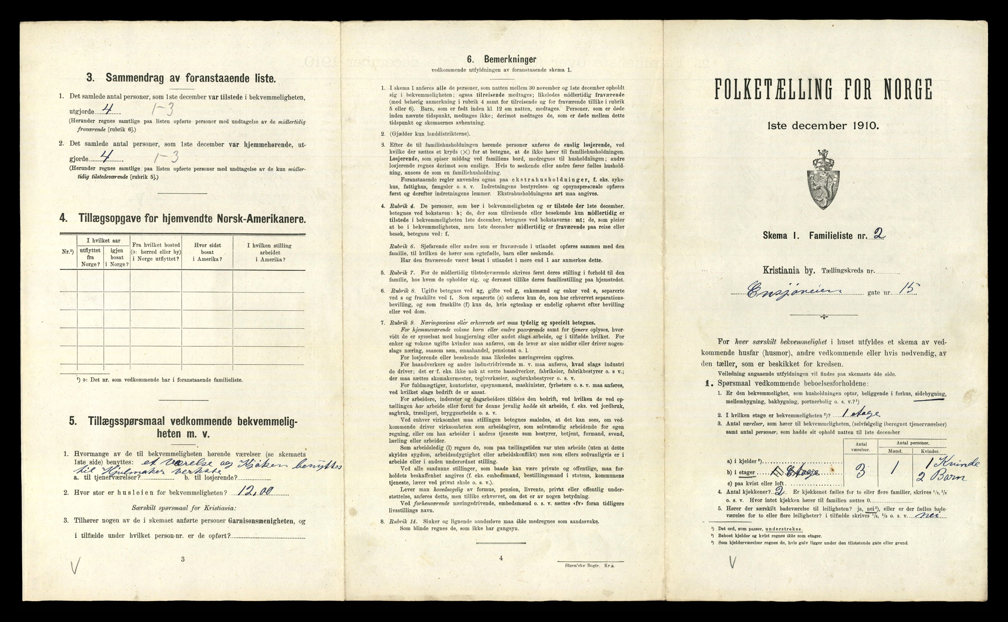 RA, 1910 census for Kristiania, 1910, p. 21219