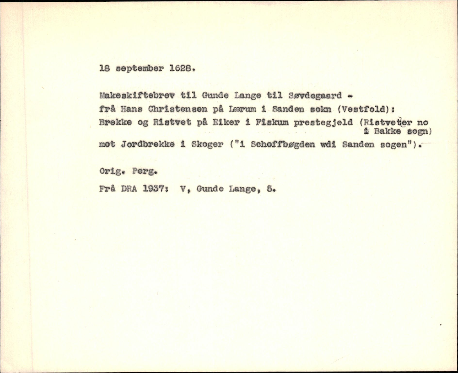 Riksarkivets diplomsamling, AV/RA-EA-5965/F35/F35f/L0002: Regestsedler: Diplomer fra DRA 1937 og 1996, p. 331