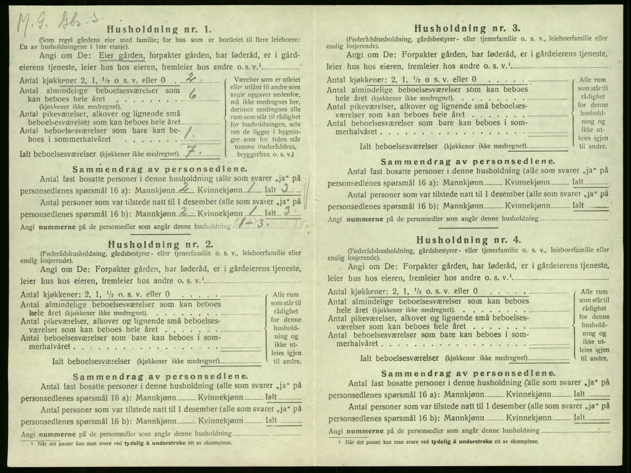 SAKO, 1920 census for Sem, 1920, p. 766