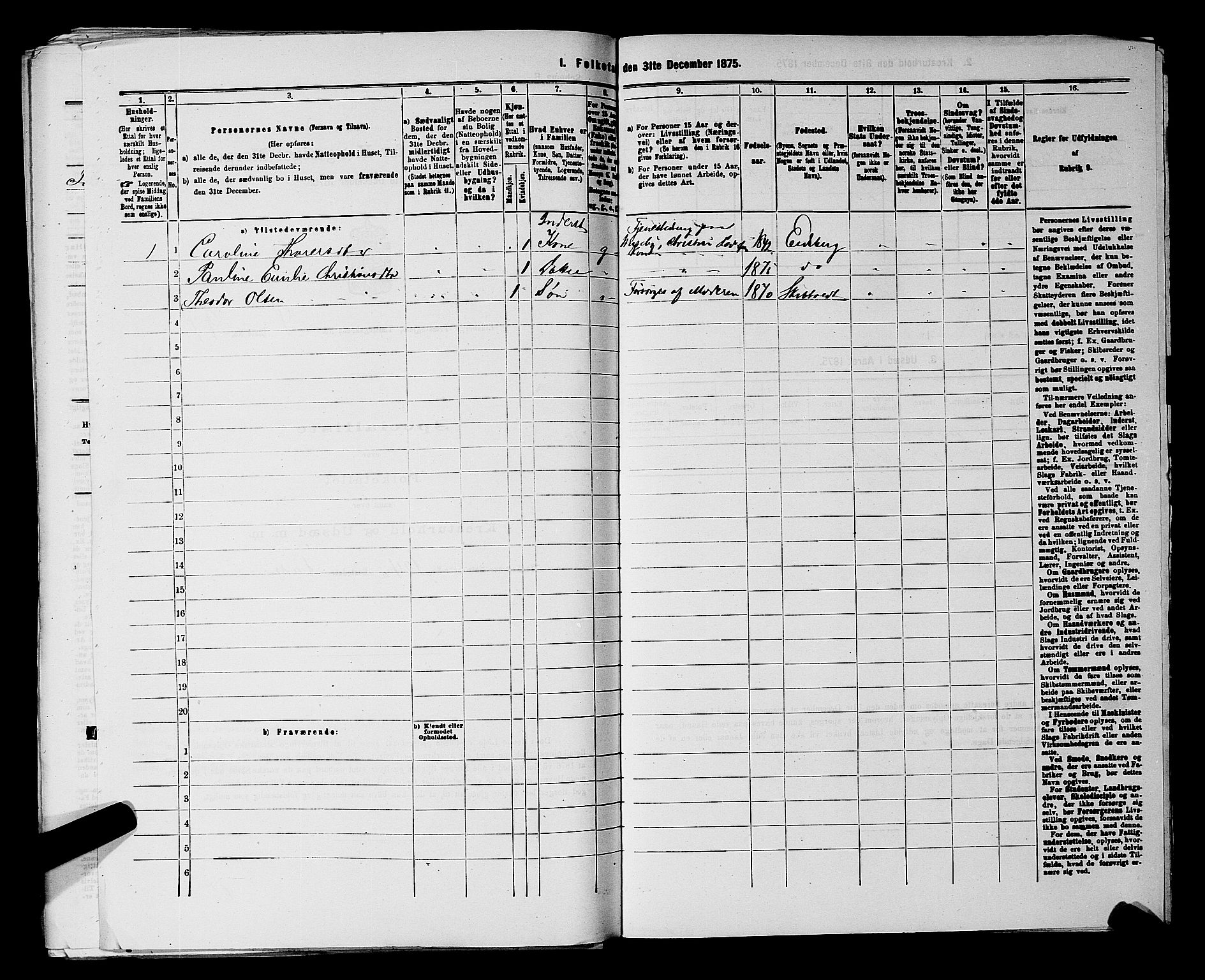 RA, 1875 census for 0125P Eidsberg, 1875, p. 890