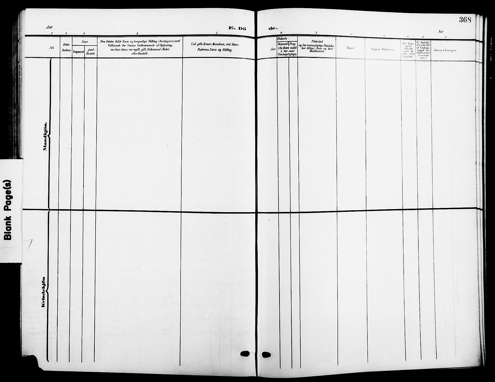 Hønefoss kirkebøker, AV/SAKO-A-609/G/Ga/L0003: Parish register (copy) no. 3, 1905-1925, p. 368