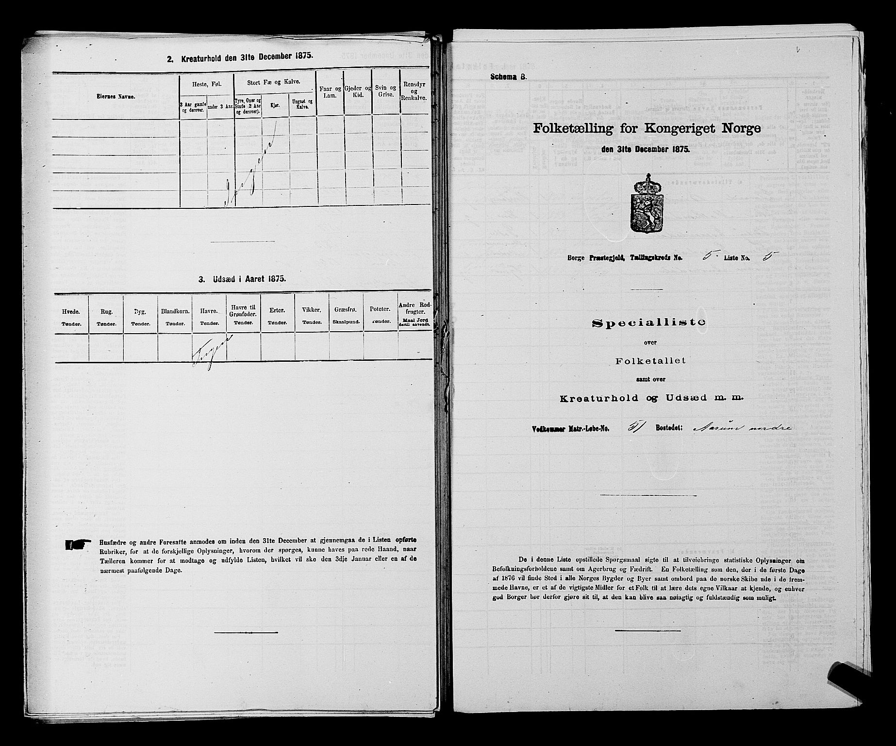RA, 1875 census for 0113P Borge, 1875, p. 778
