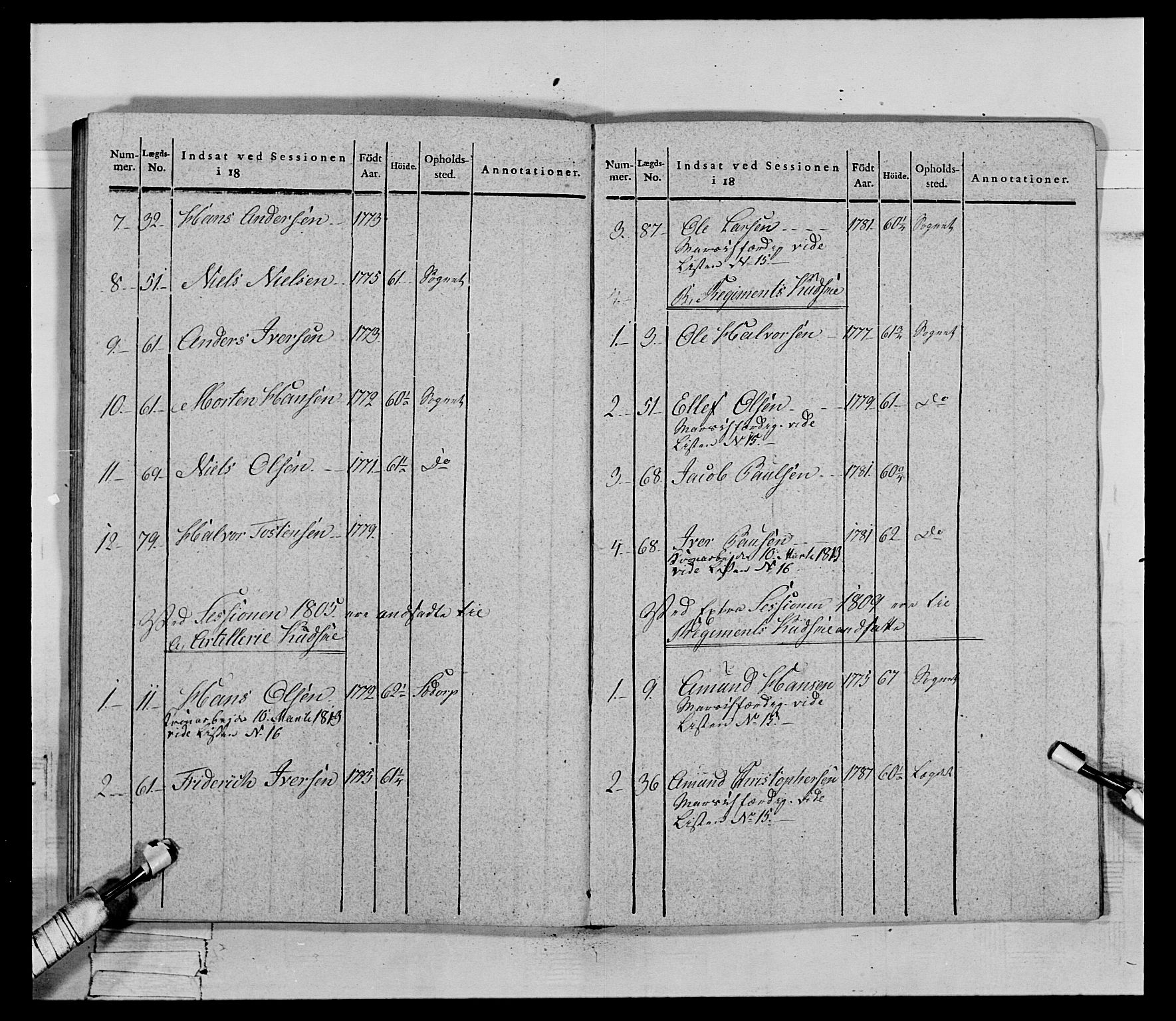 Generalitets- og kommissariatskollegiet, Det kongelige norske kommissariatskollegium, AV/RA-EA-5420/E/Eh/L0069: Opplandske gevorbne infanteriregiment, 1810-1818, p. 609