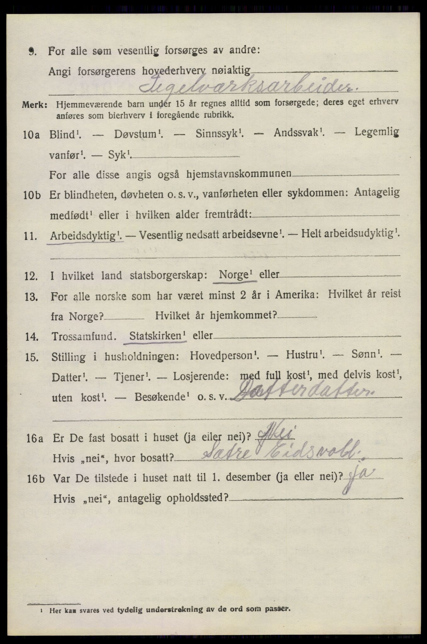SAO, 1920 census for Eidsvoll, 1920, p. 12776