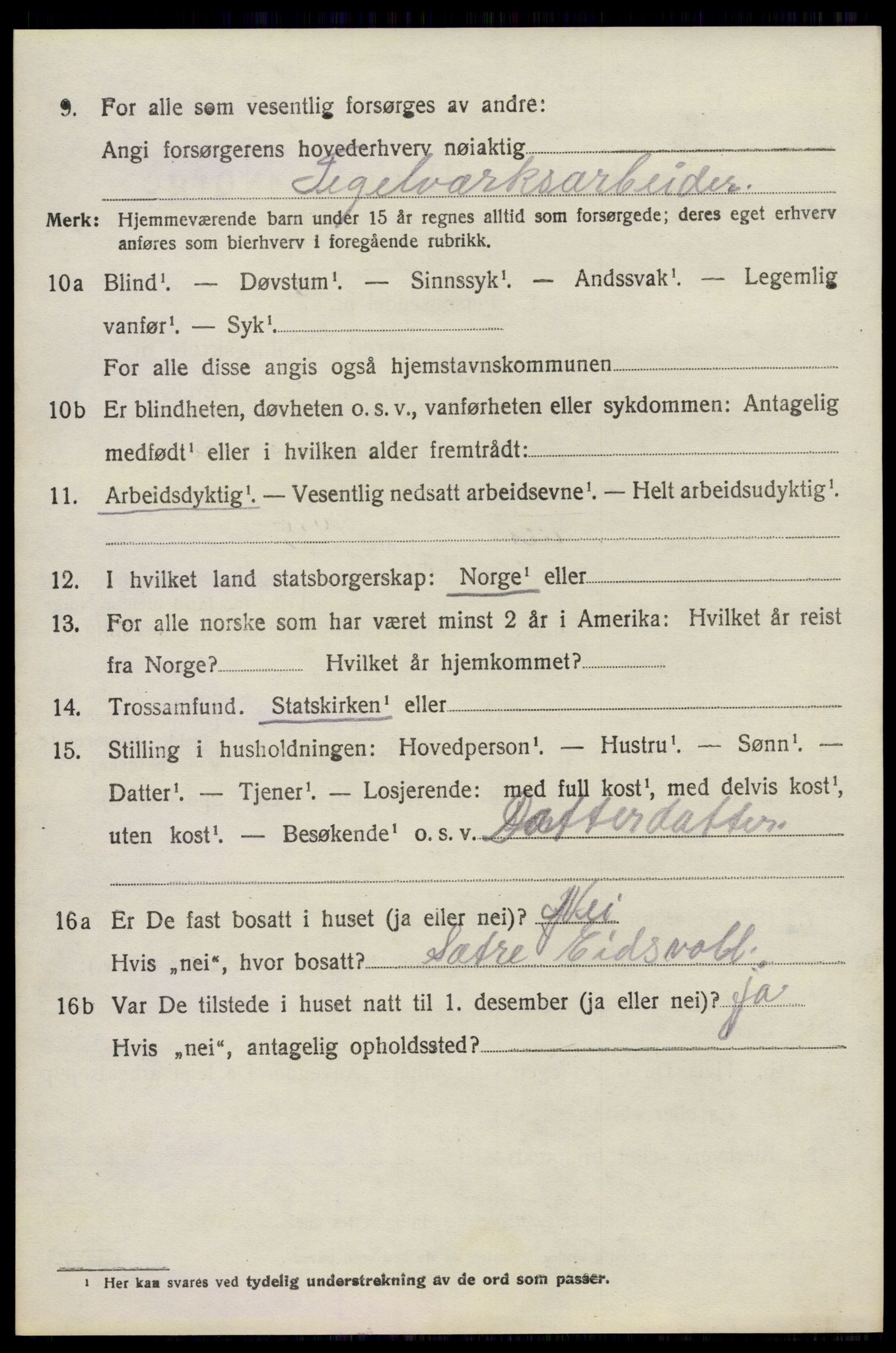 SAO, 1920 census for Eidsvoll, 1920, p. 12776