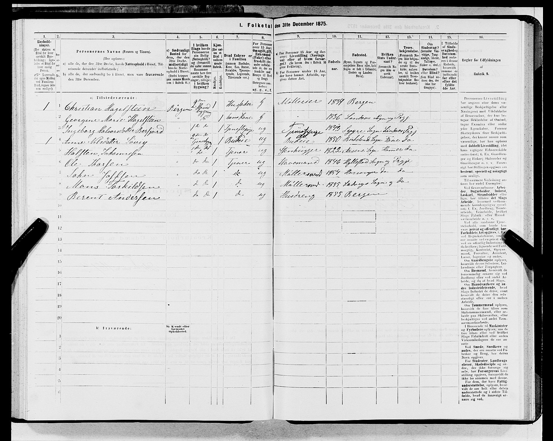 SAB, 1875 census for 1301 Bergen, 1875, p. 6071