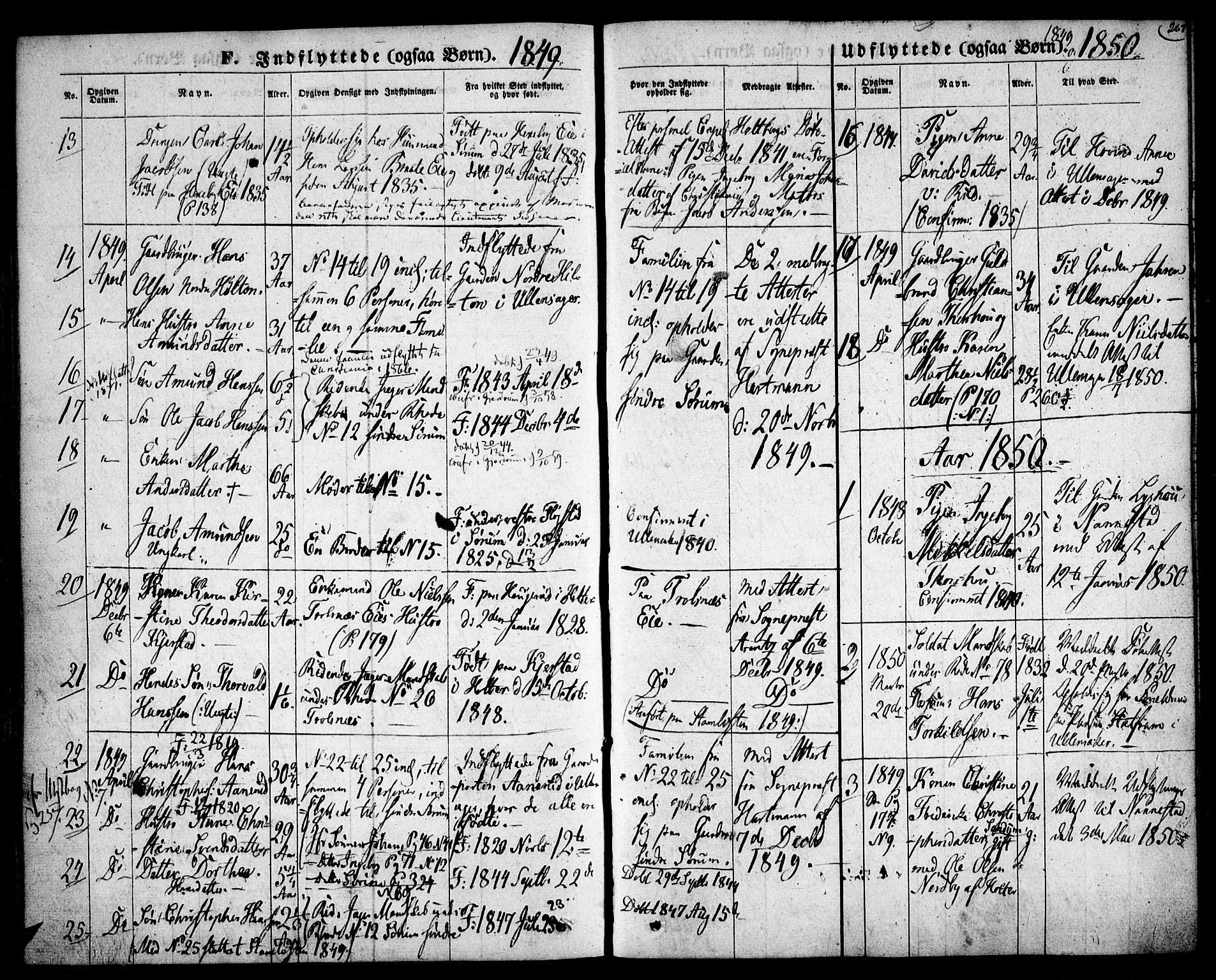 Gjerdrum prestekontor Kirkebøker, AV/SAO-A-10412b/F/Fa/L0006: Parish register (official) no. I 6, 1845-1856, p. 267