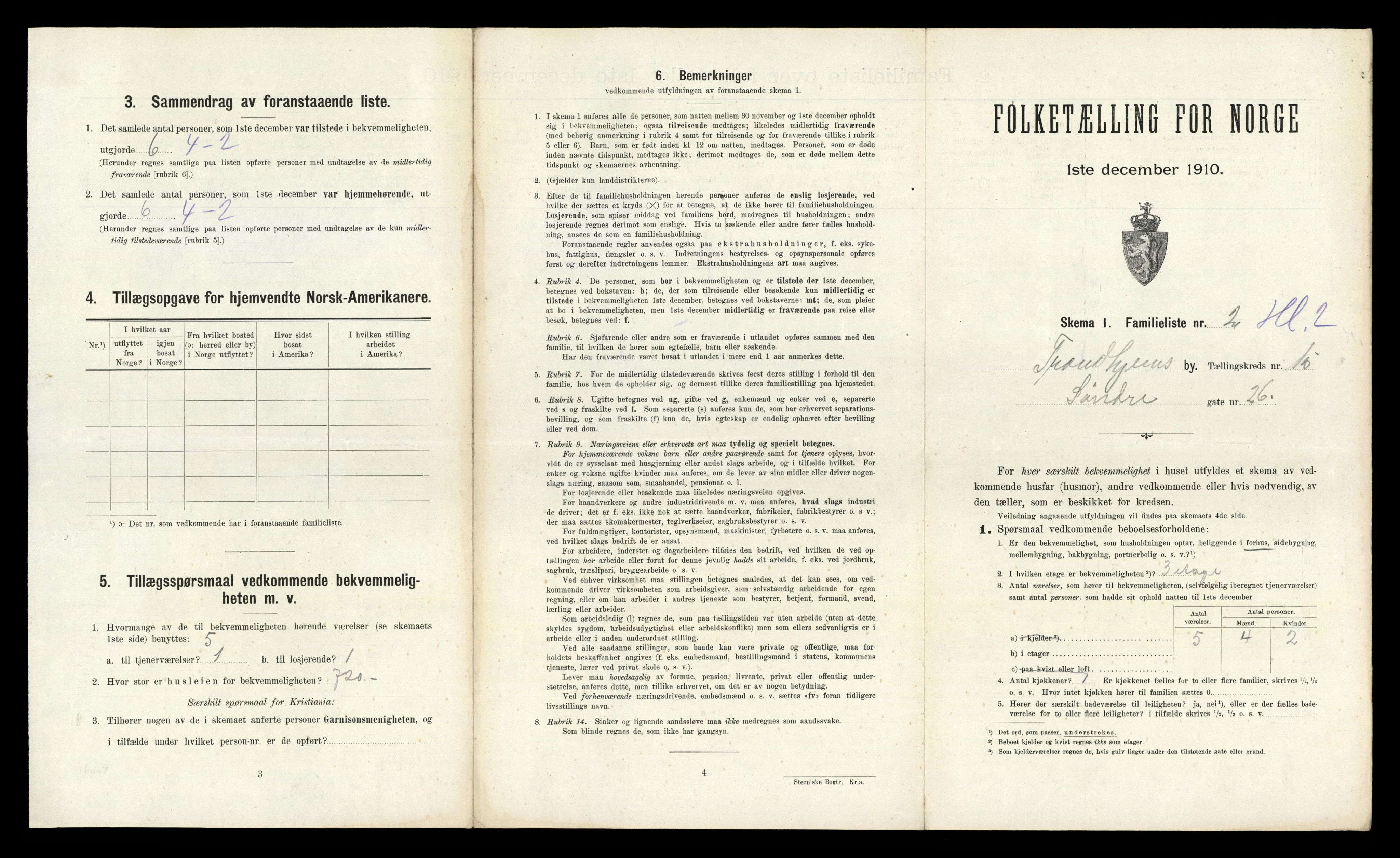 RA, 1910 census for Trondheim, 1910, p. 5137