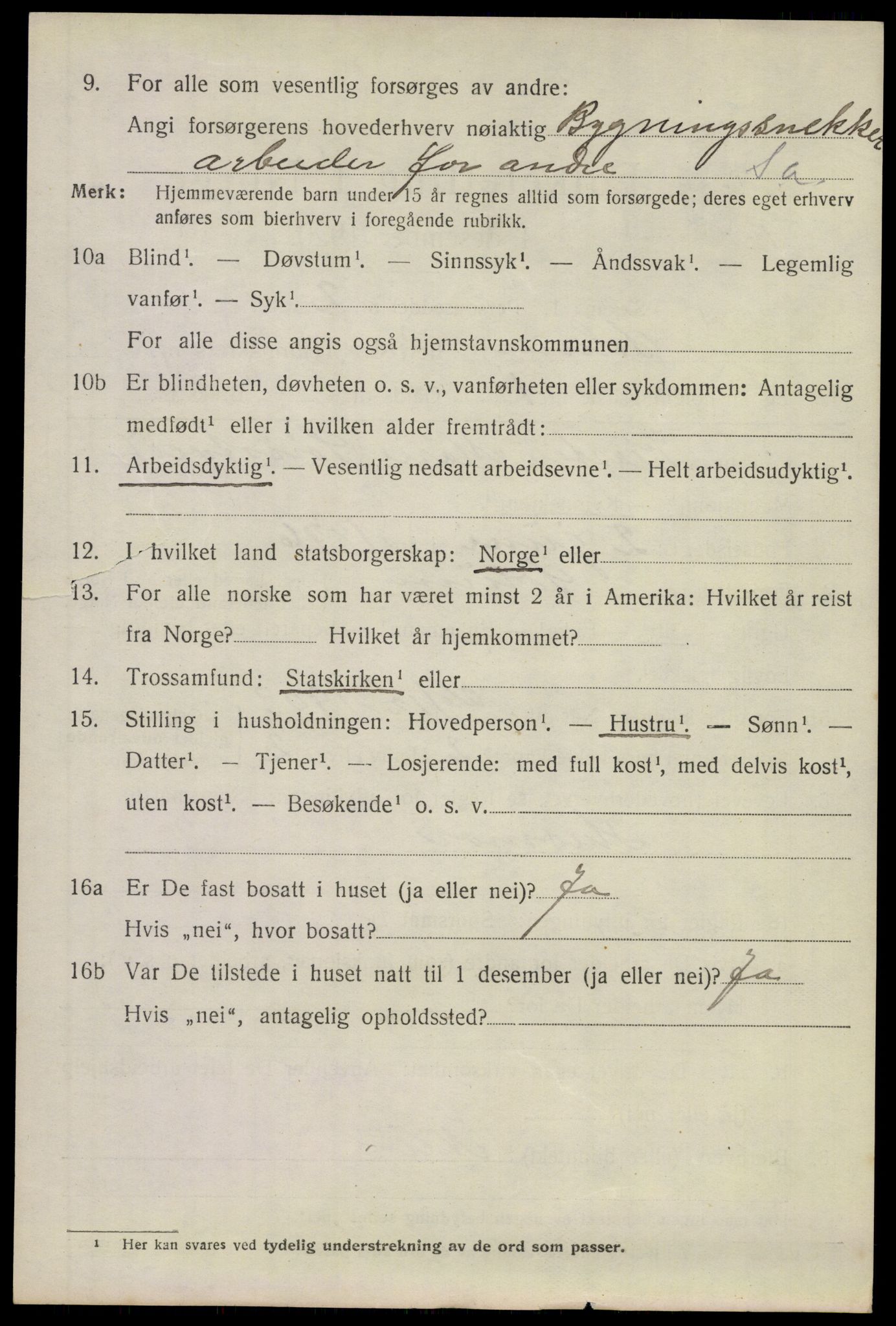 SAKO, 1920 census for Solum, 1920, p. 17027