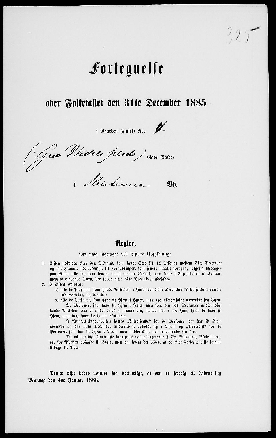 RA, 1885 census for 0301 Kristiania, 1885, p. 1246