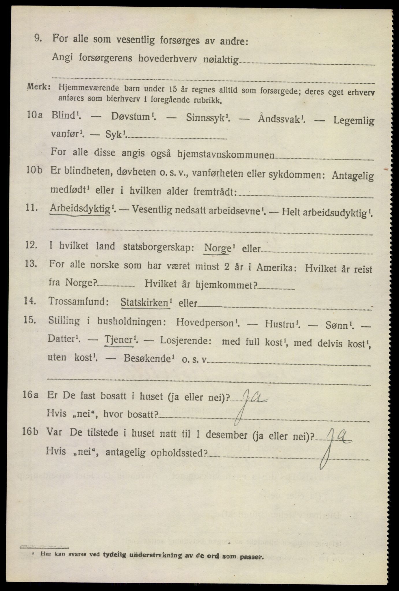 SAKO, 1920 census for Solum, 1920, p. 14069