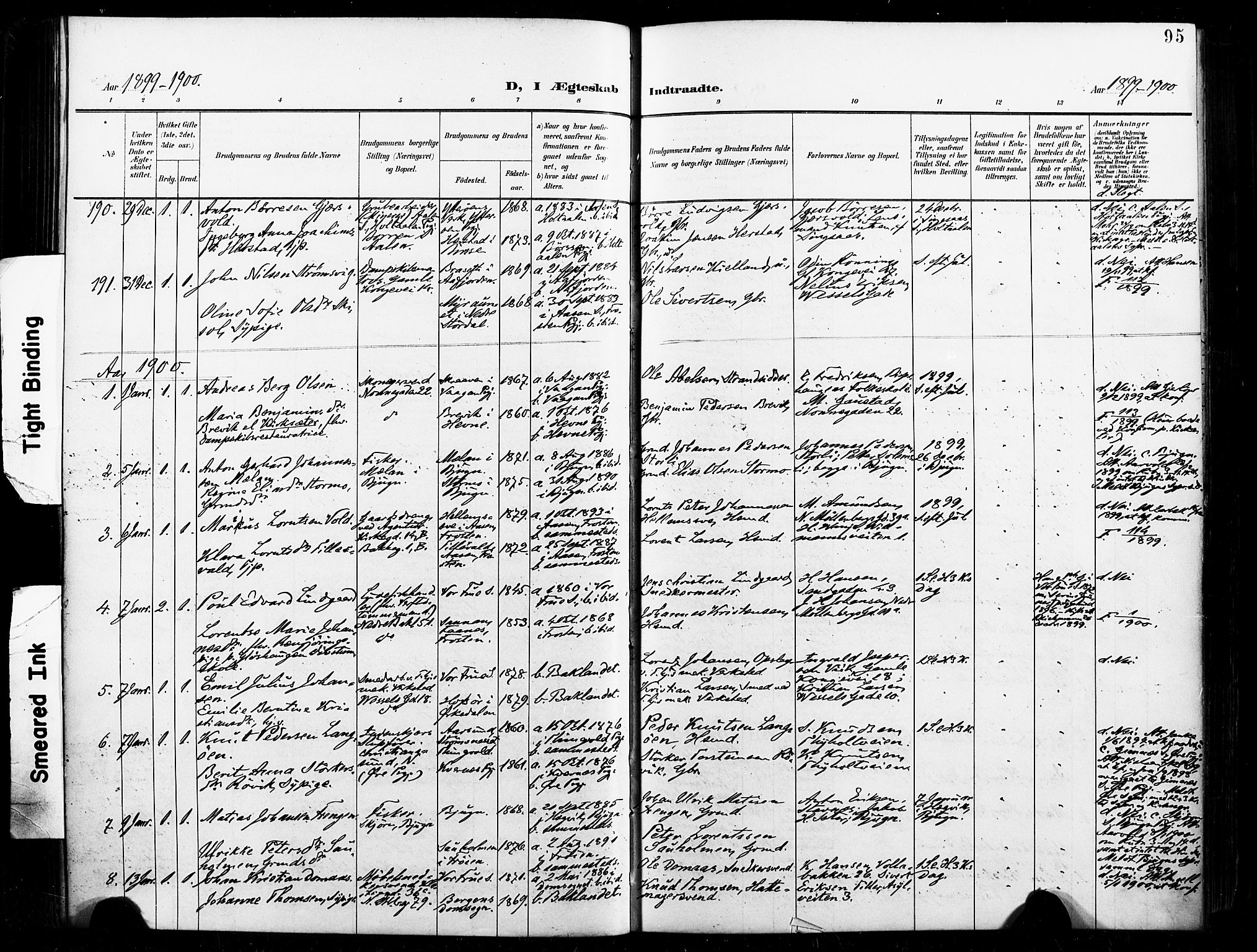 Ministerialprotokoller, klokkerbøker og fødselsregistre - Sør-Trøndelag, SAT/A-1456/604/L0198: Parish register (official) no. 604A19, 1893-1900, p. 95