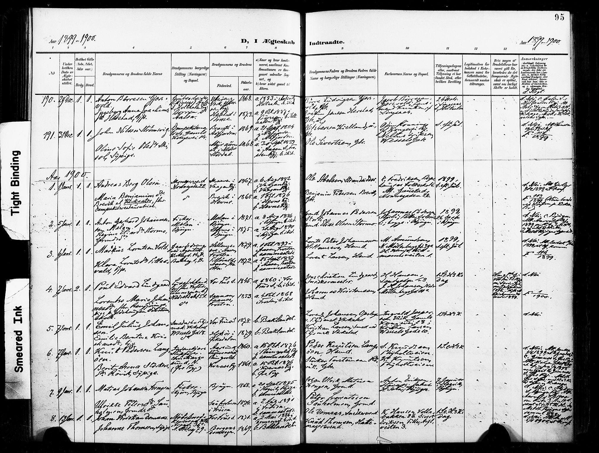 Ministerialprotokoller, klokkerbøker og fødselsregistre - Sør-Trøndelag, AV/SAT-A-1456/604/L0198: Parish register (official) no. 604A19, 1893-1900, p. 95